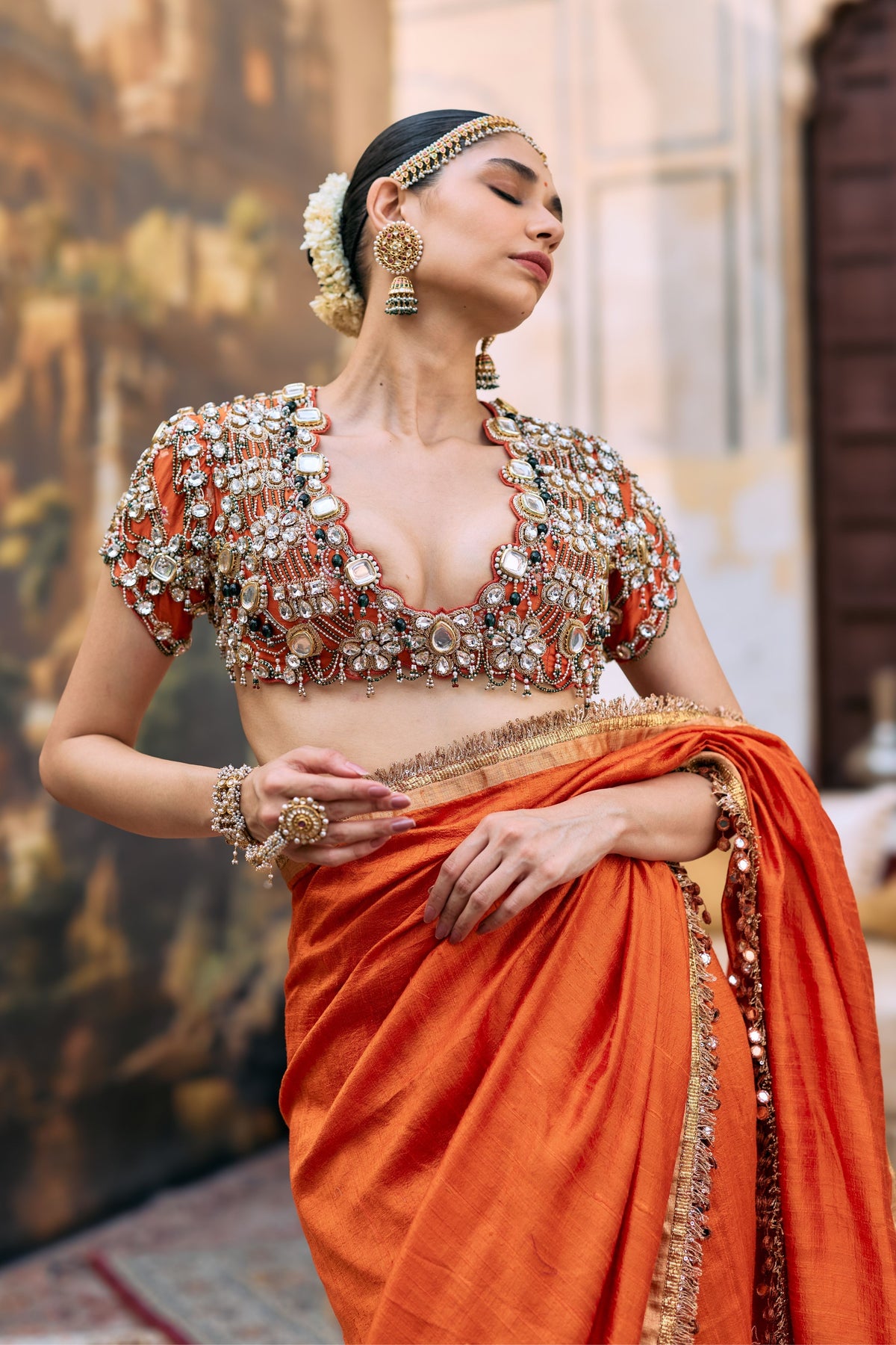 Vajramani Saree Set