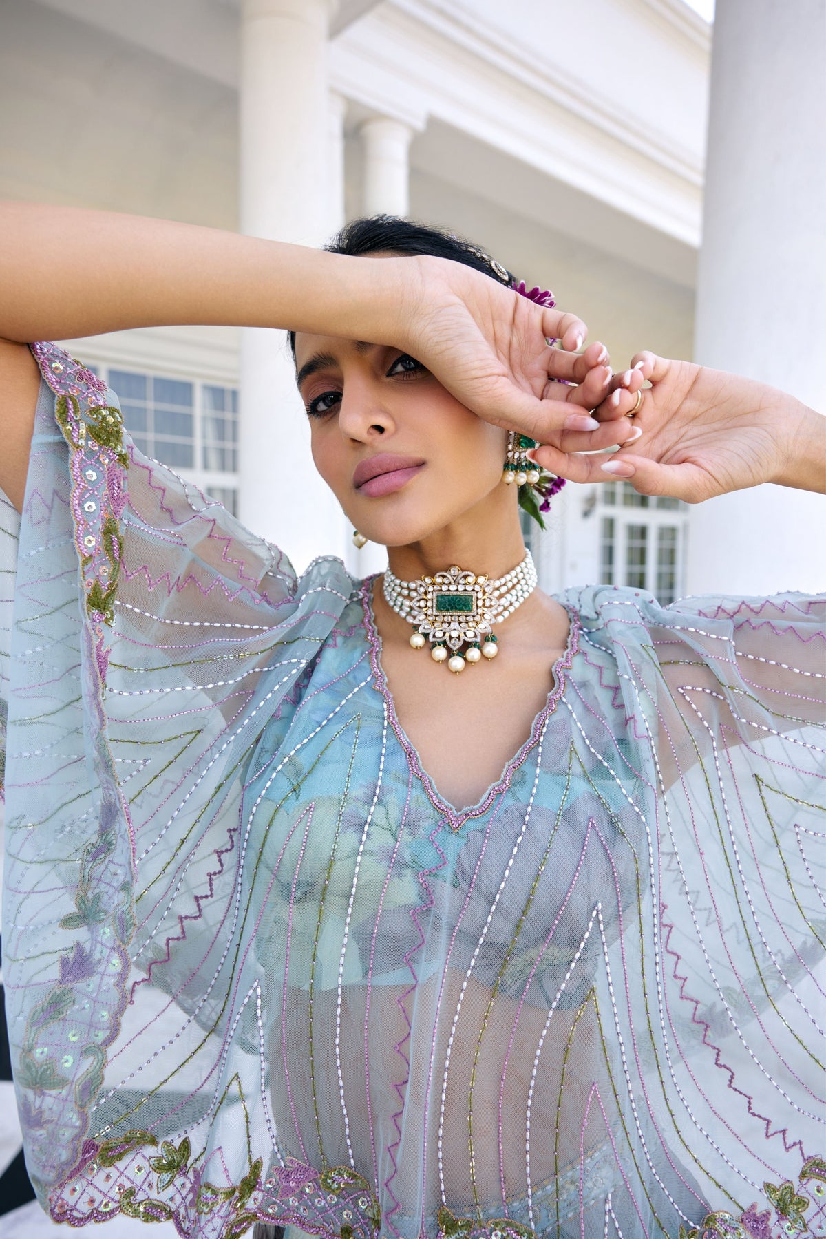 Amaira Floral Sharara Set