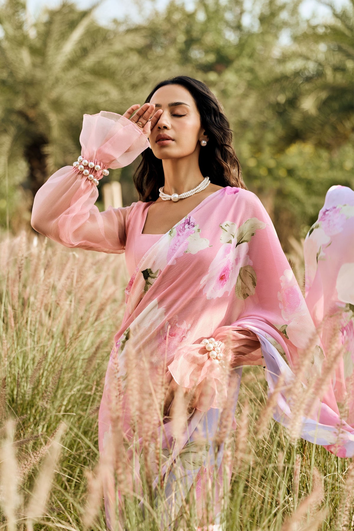 Alea Cotton Candy Ombre Saree