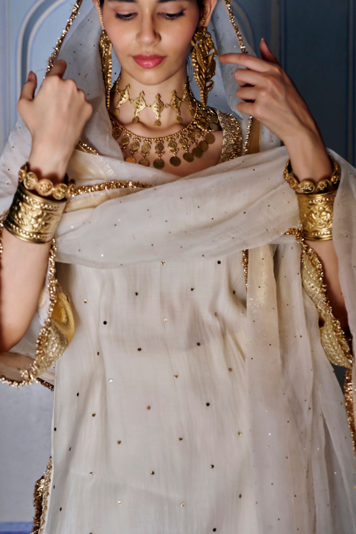 Ivory Straight Kurta Set