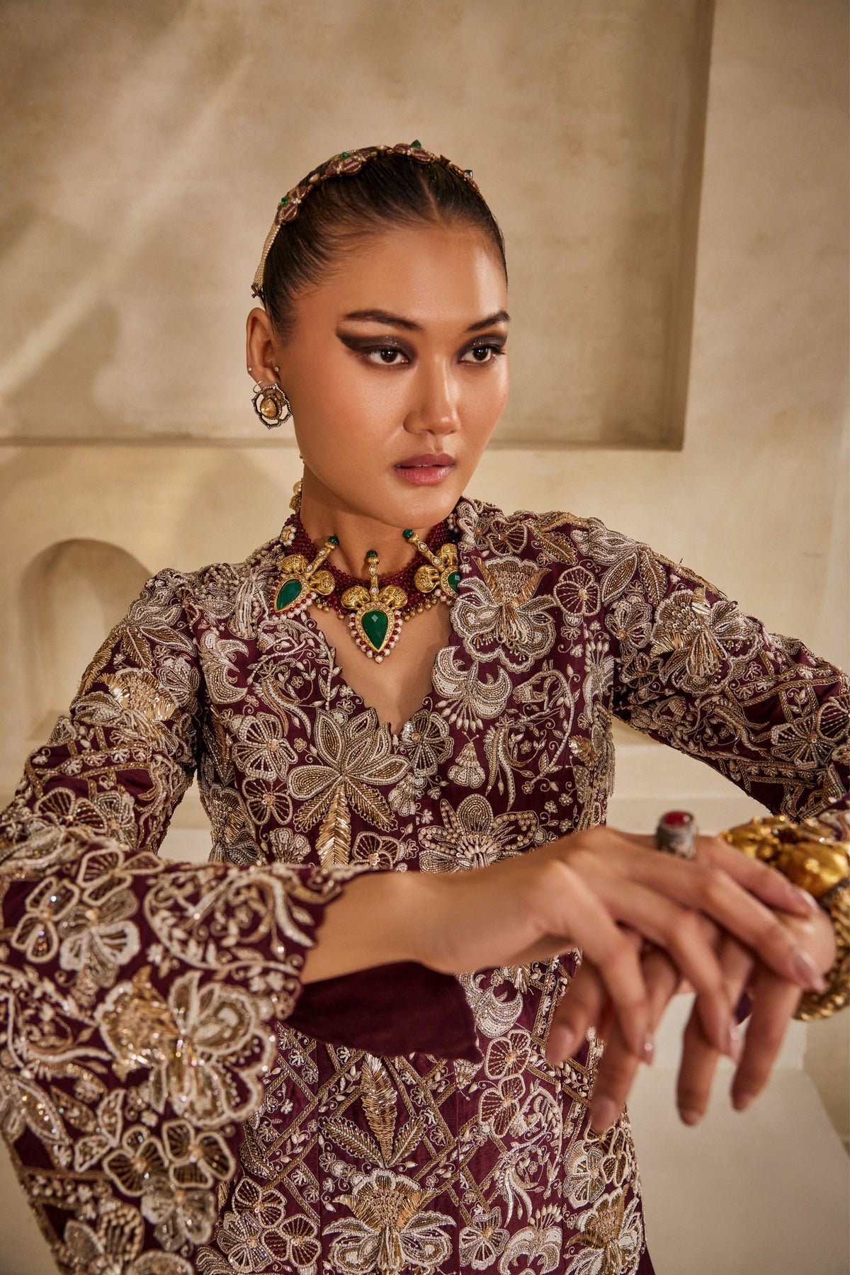 Mahveen Jacket Set