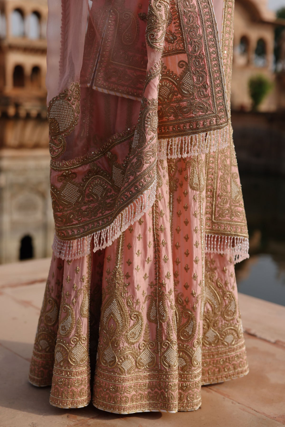 Tasnim Pink Sharara Set