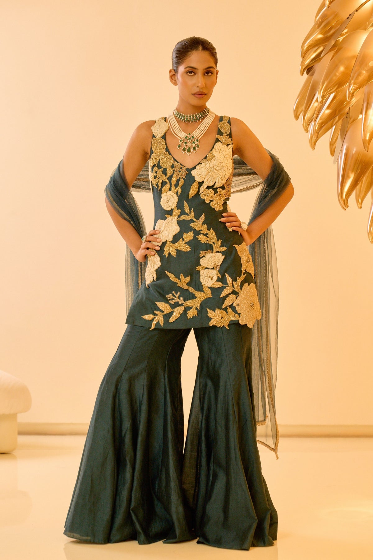 Azure Sharara Set