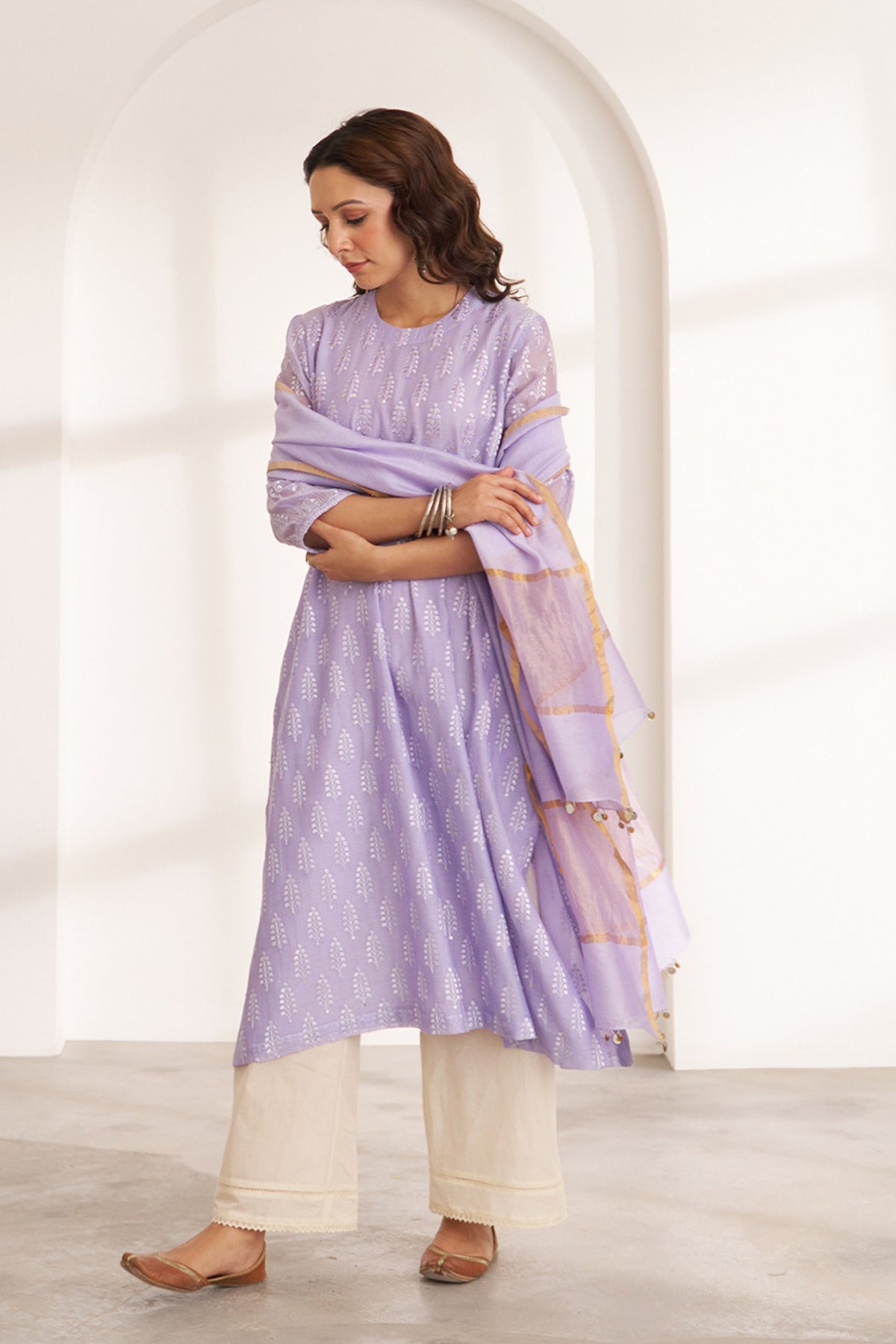 The Kashni Silk Kurta Set