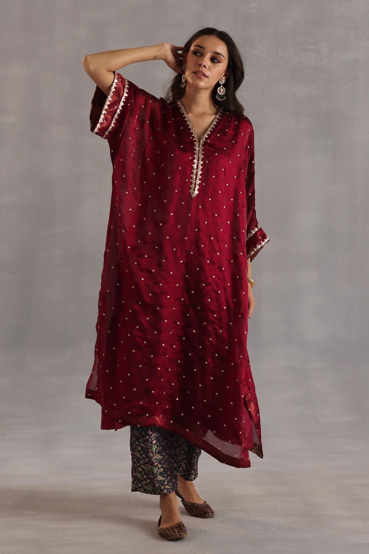 Chakra Red Kurta Set