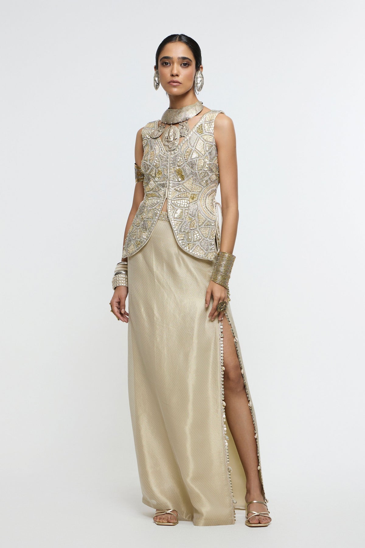 Aaina Waistcoat Set