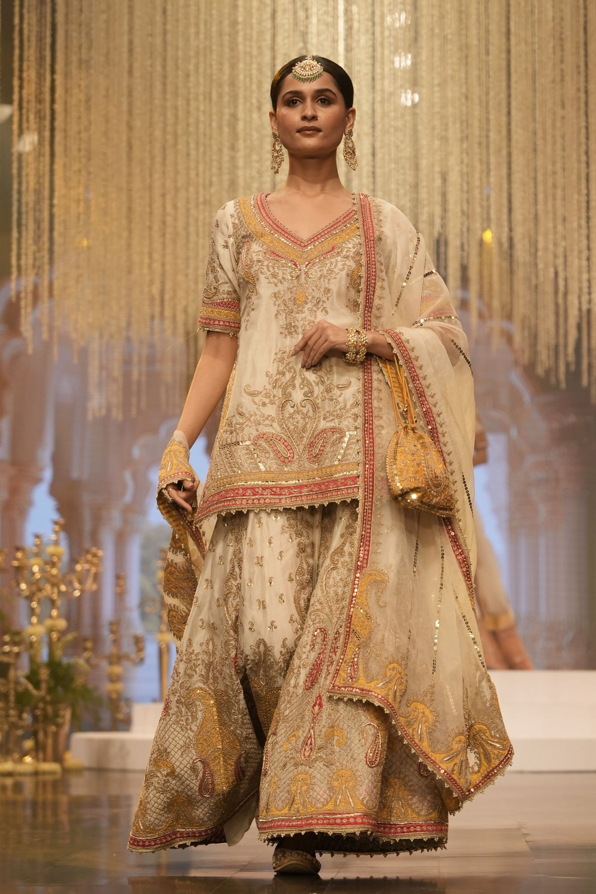 Daisy Ivory Sharara Set