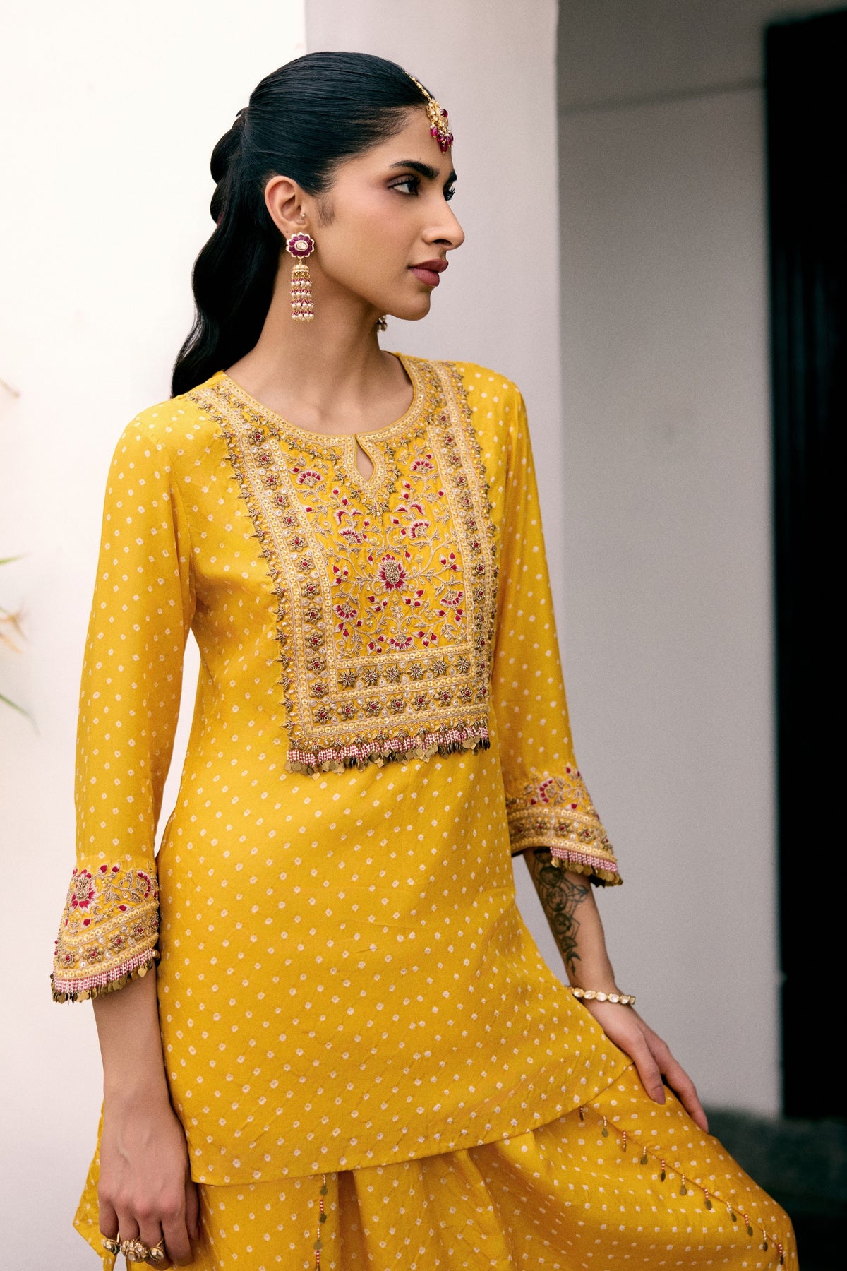 Genda Bandhani Co-ord Set
