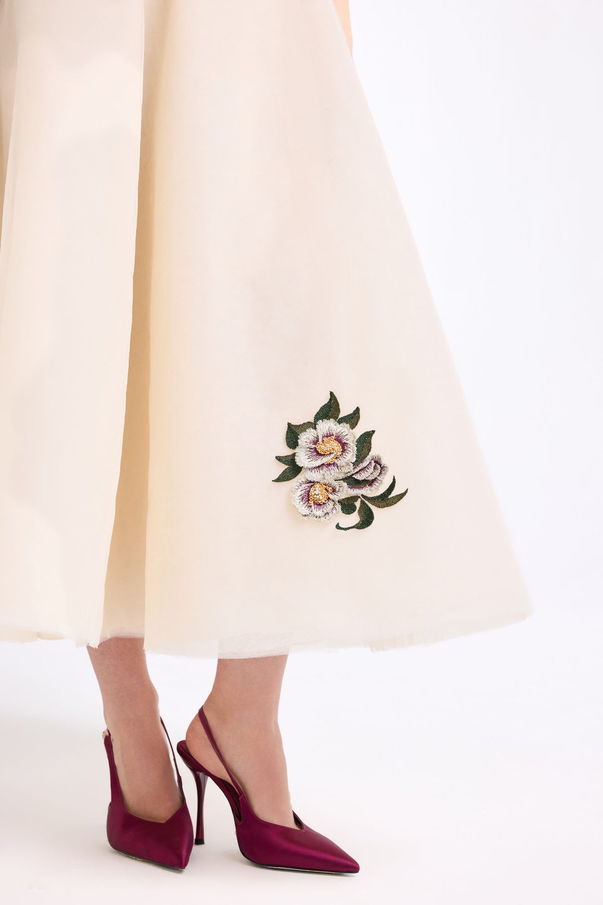Twisted Strap Draped Midi