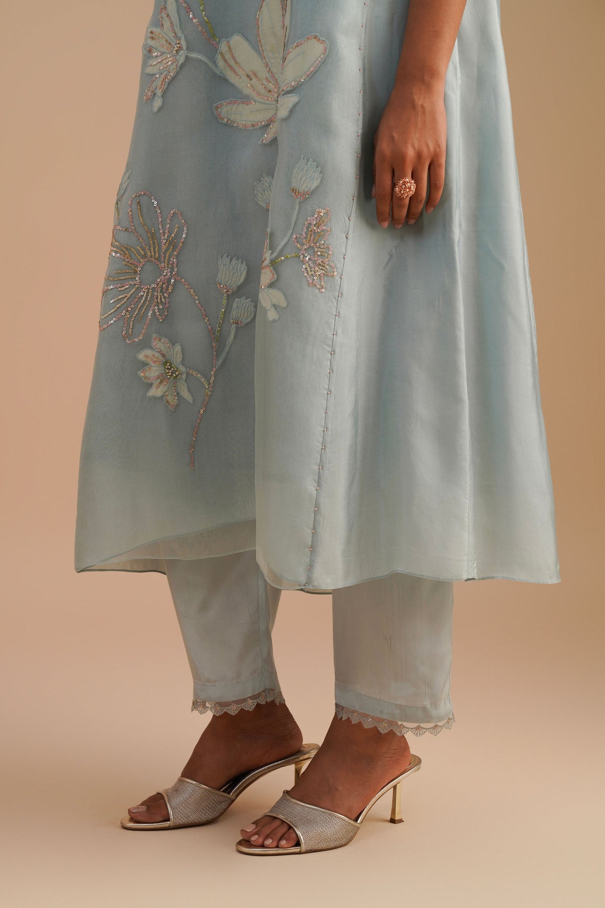 Powder Blue Kurta Set
