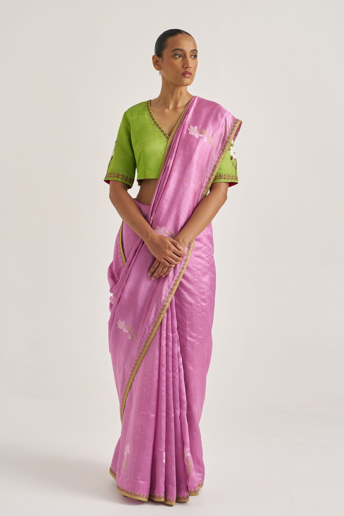 Madhura Pink Saree
