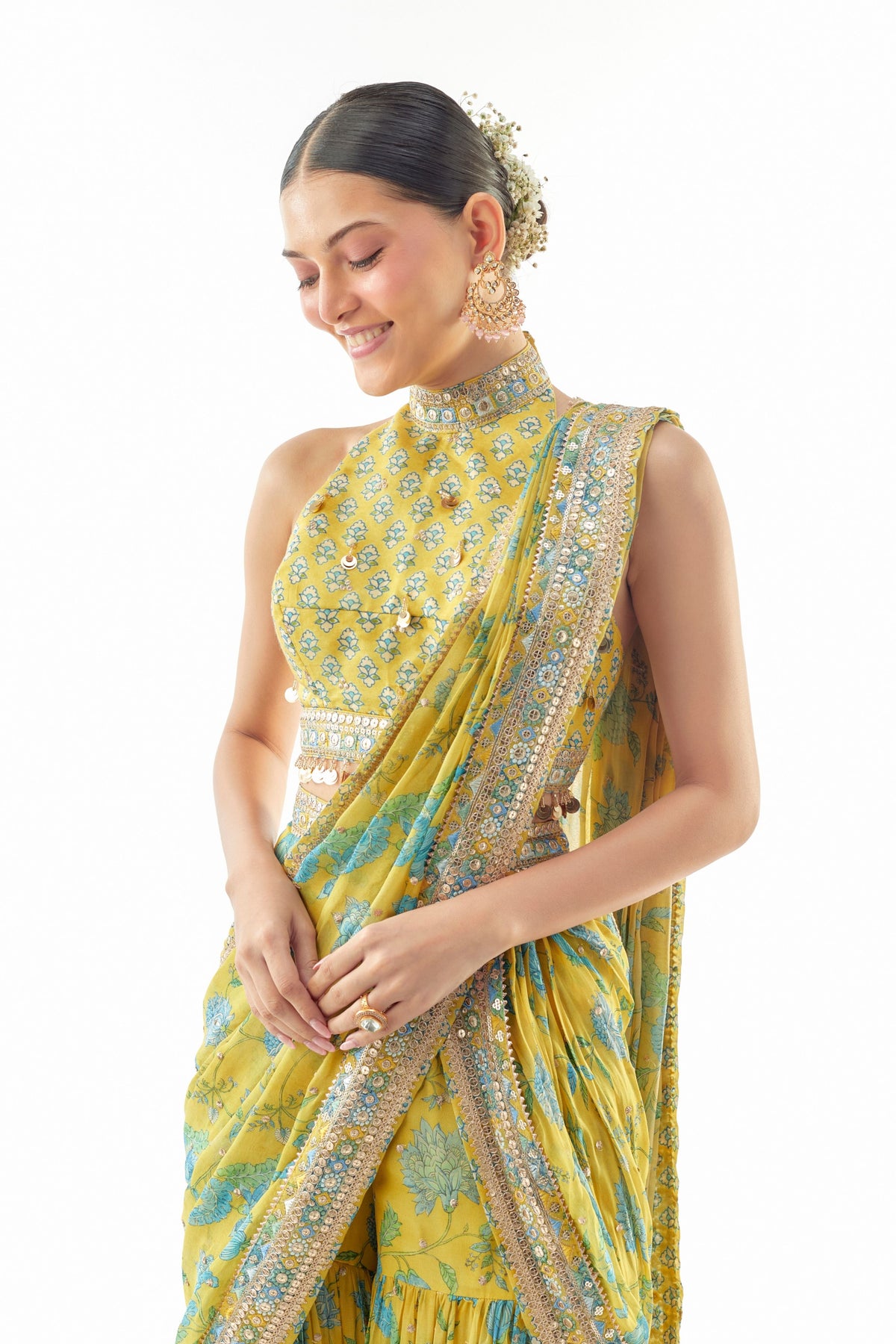 Pakhi Draped Saree Set