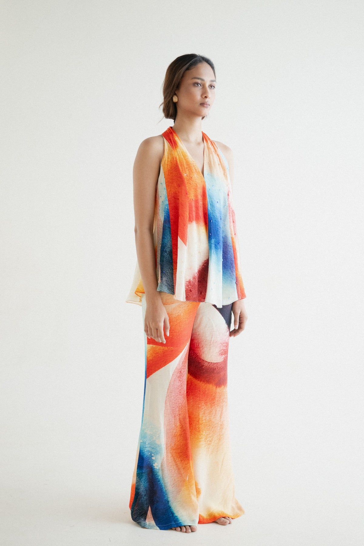 Printed Crepe Co-ord Set
