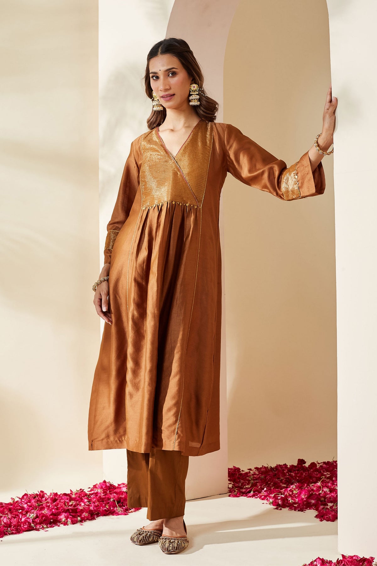 Brown Zohra Kurta Set