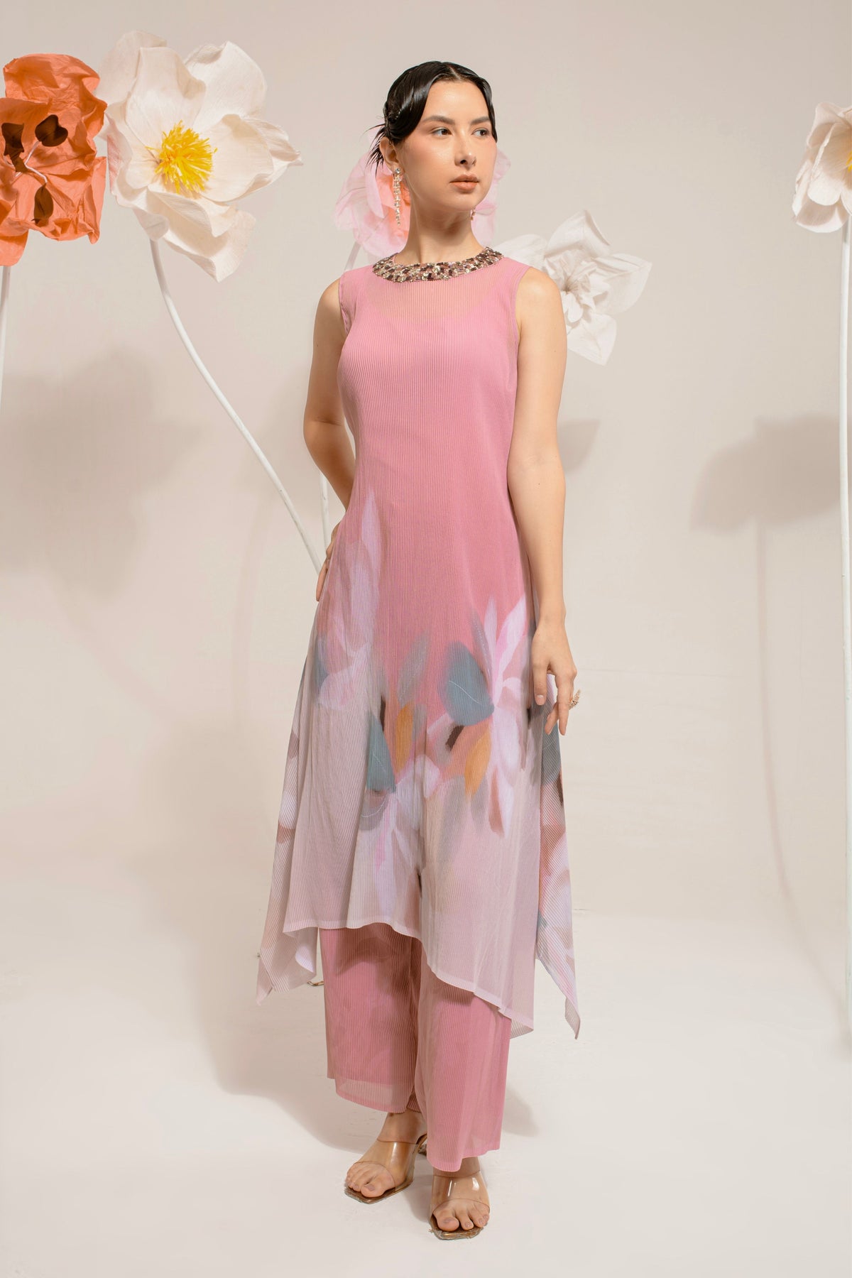 Prench Pink Tunic set