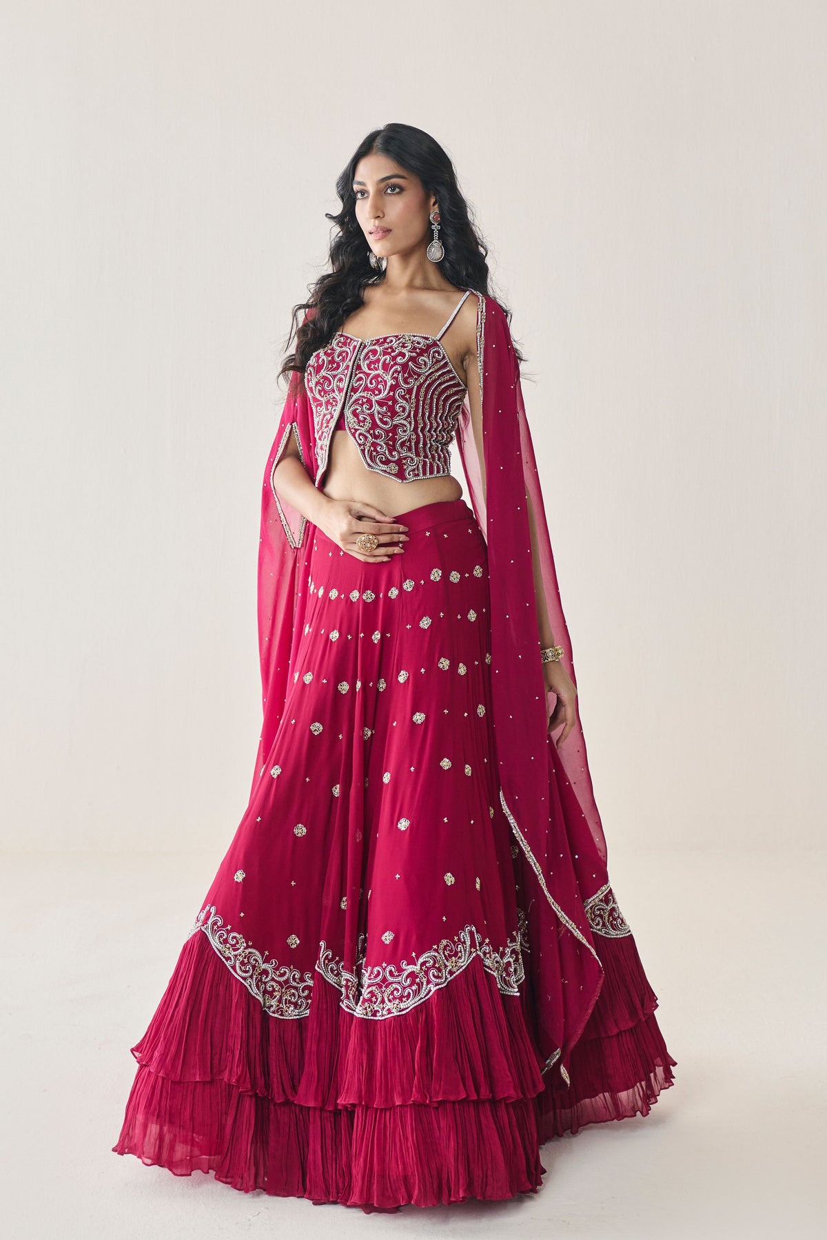 Fern Cape Lehenga Set