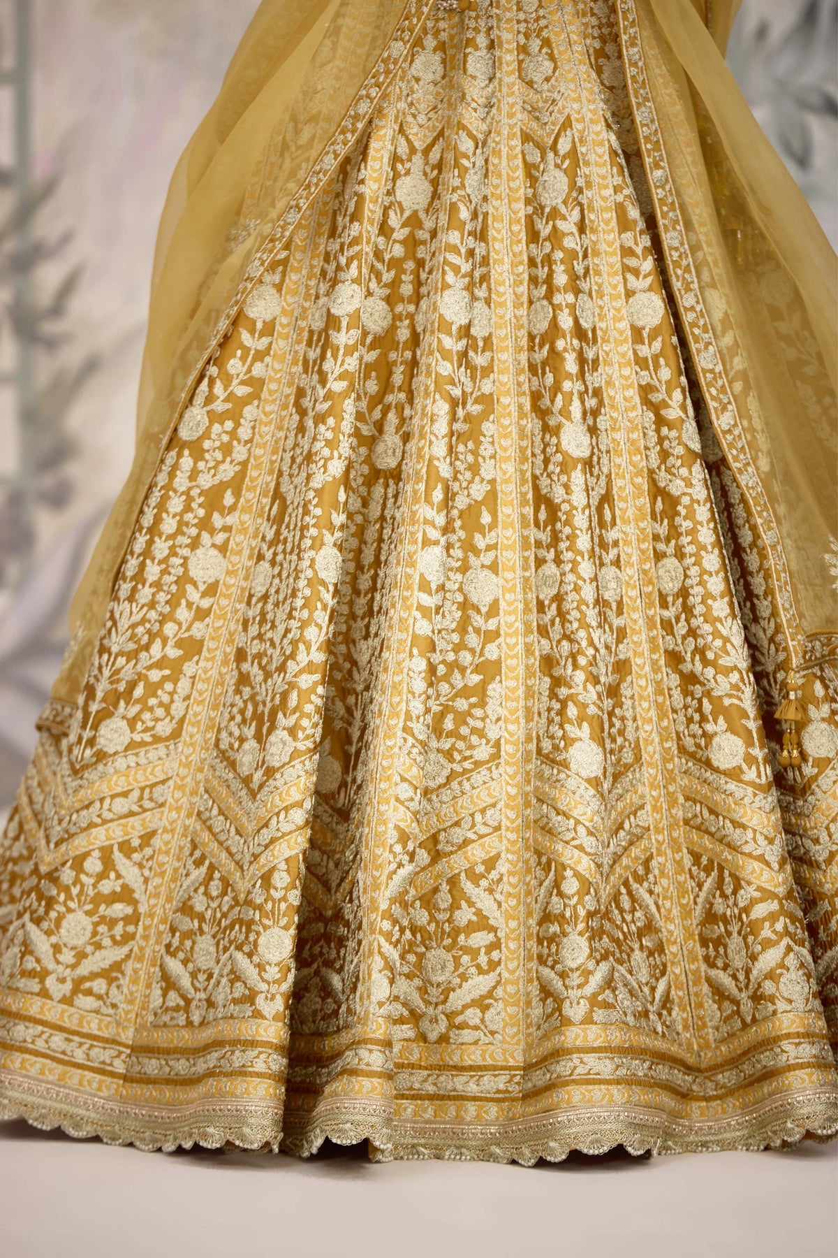 Yellow Mustard Lehenga Set