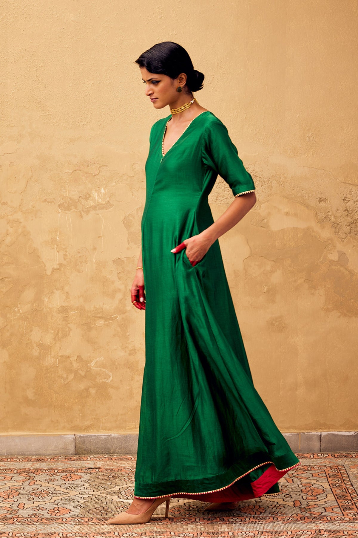 Gulzar Jumpsuit in Green