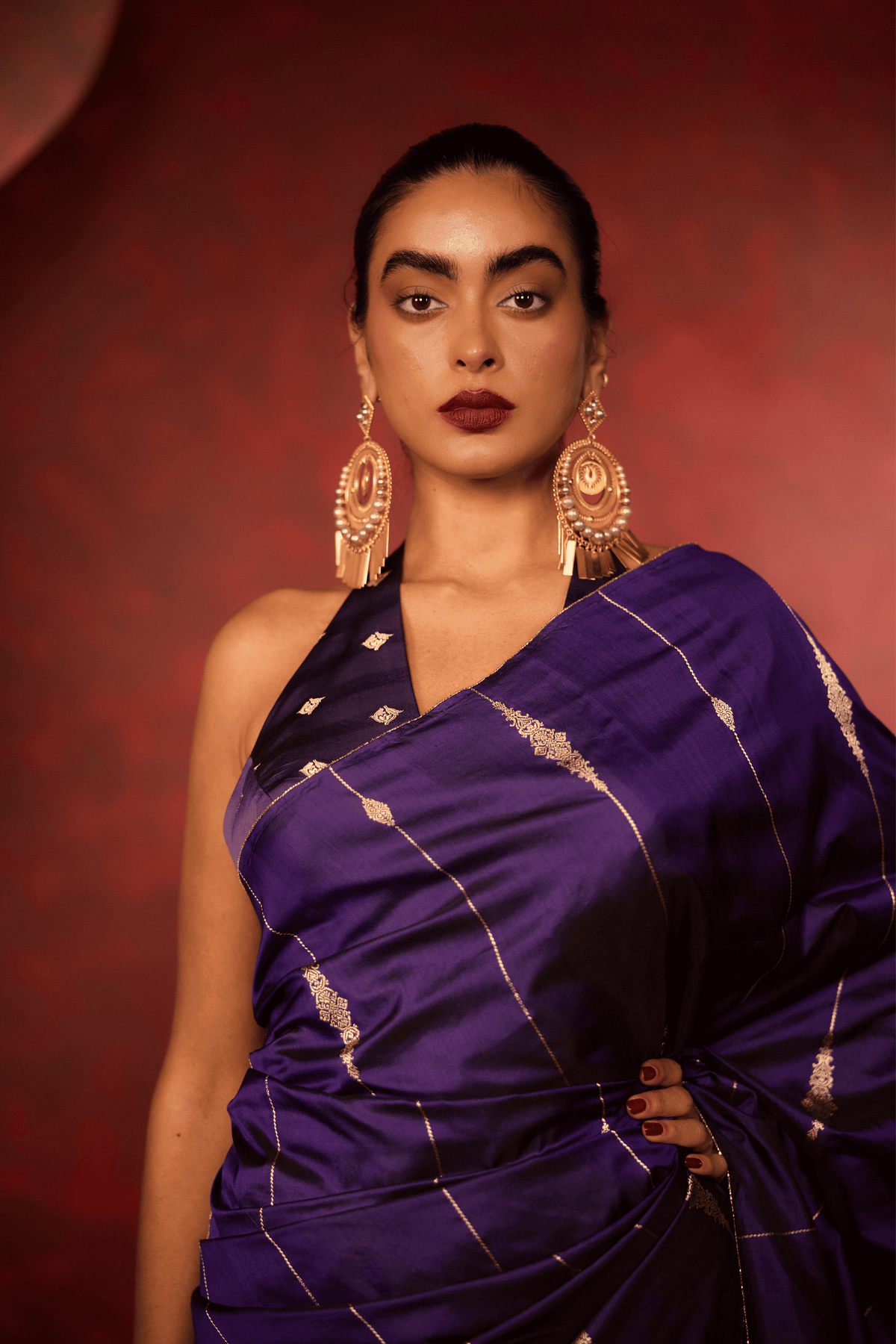 Bridezilla Saree in Purple