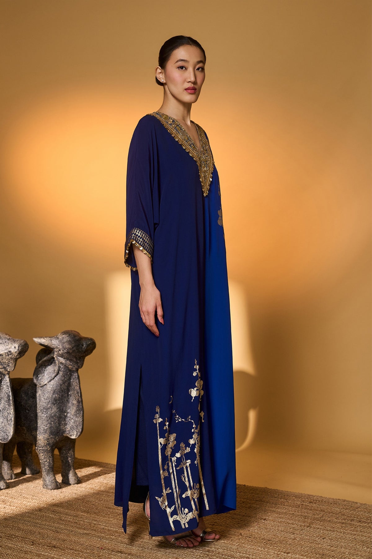 Blue Moonlight Melody Kaftan
