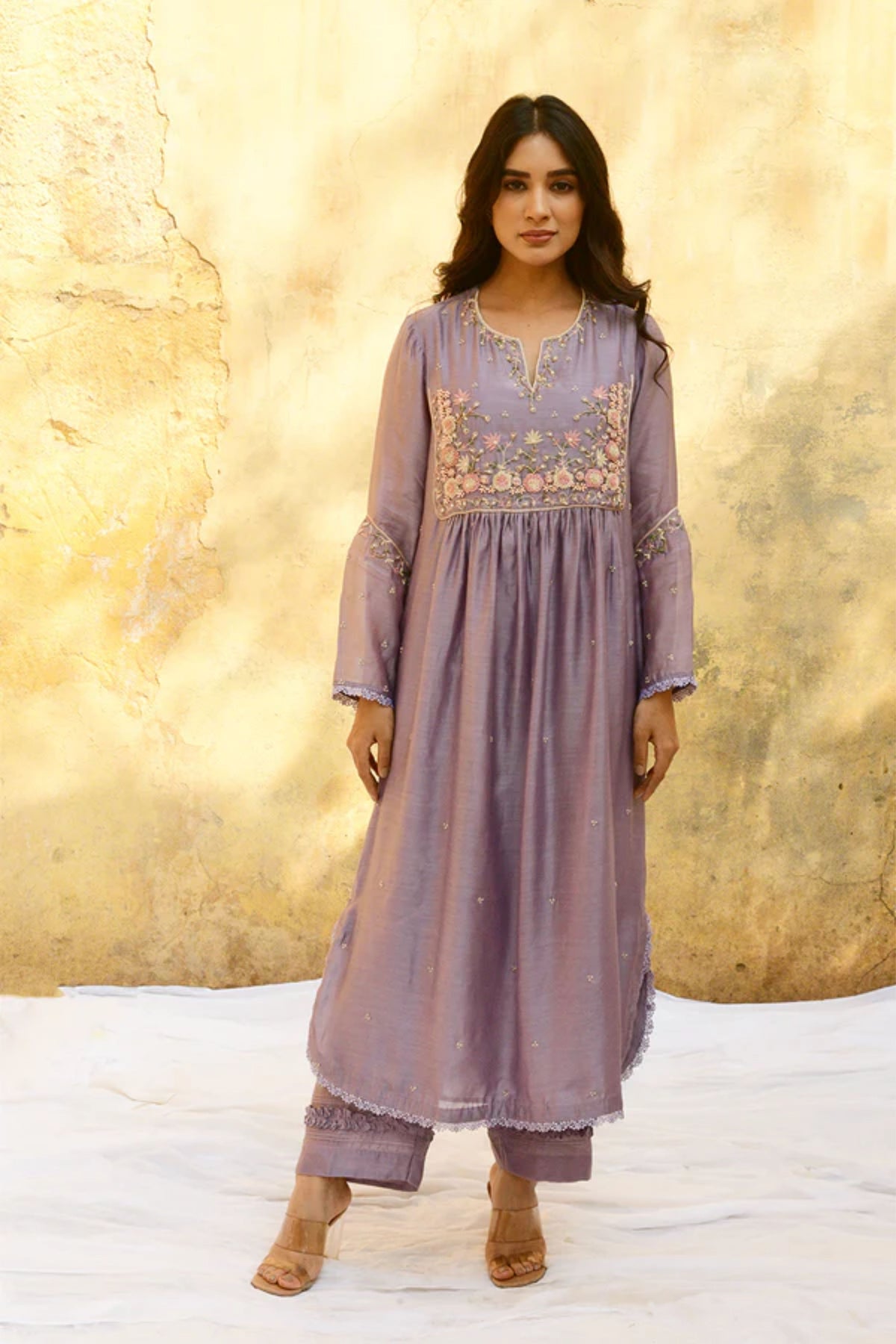 Lilac Mystic Knot Kurta Set