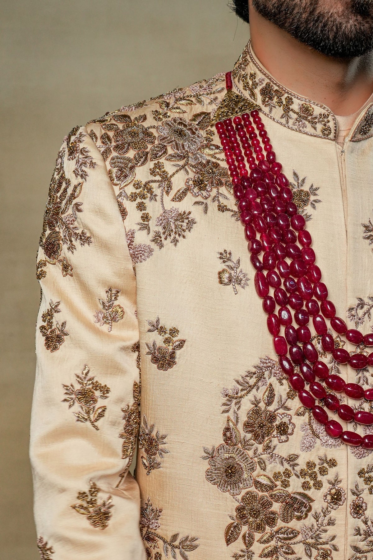Frosted Almond Sherwani