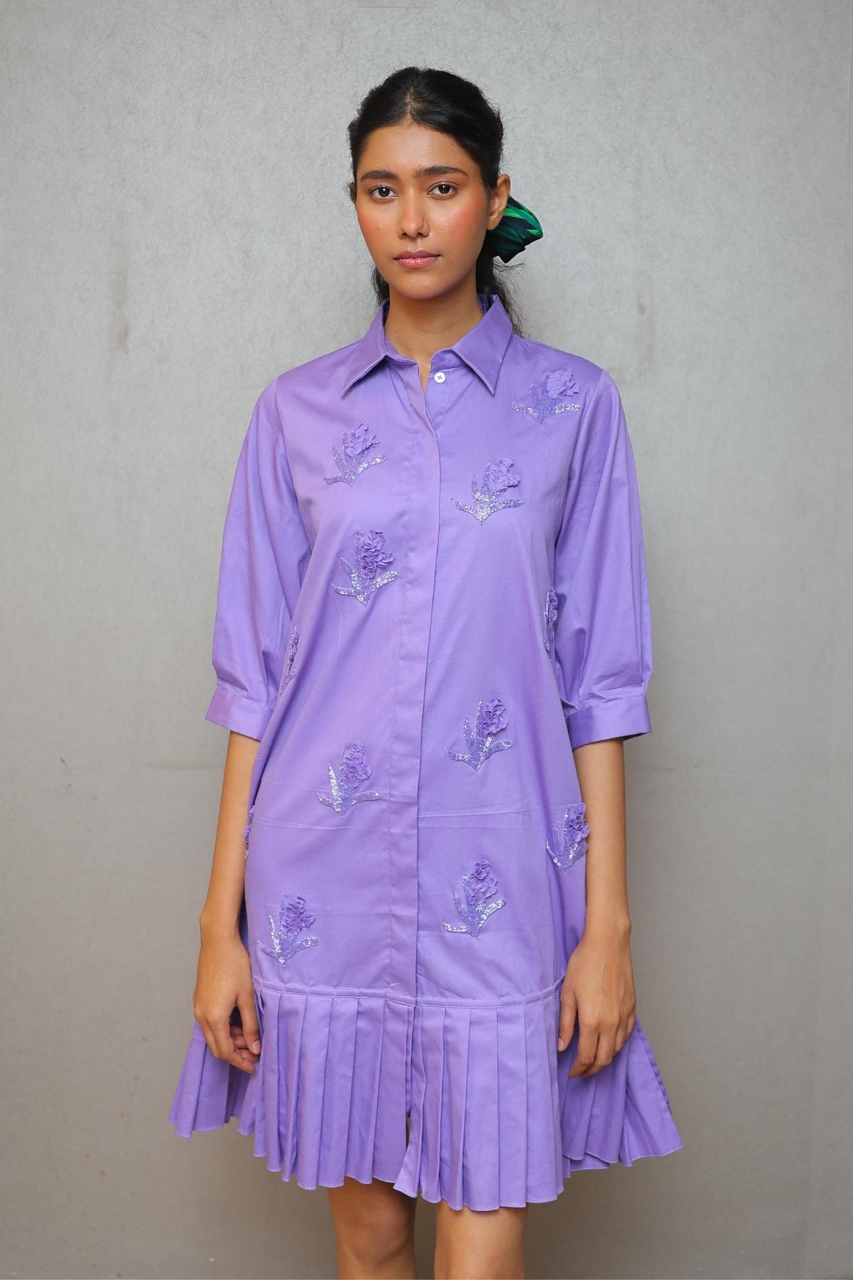 Orchid Cascade Mauve Dress