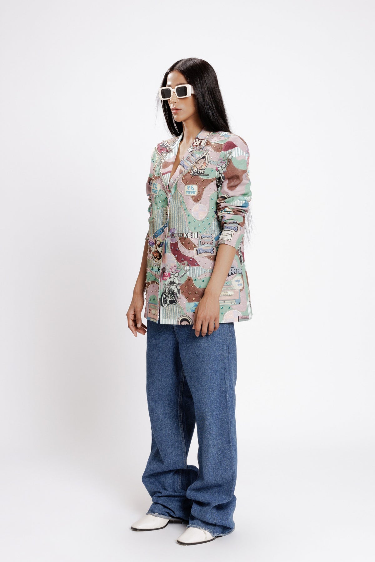 Filmy Embroidered  Blazer