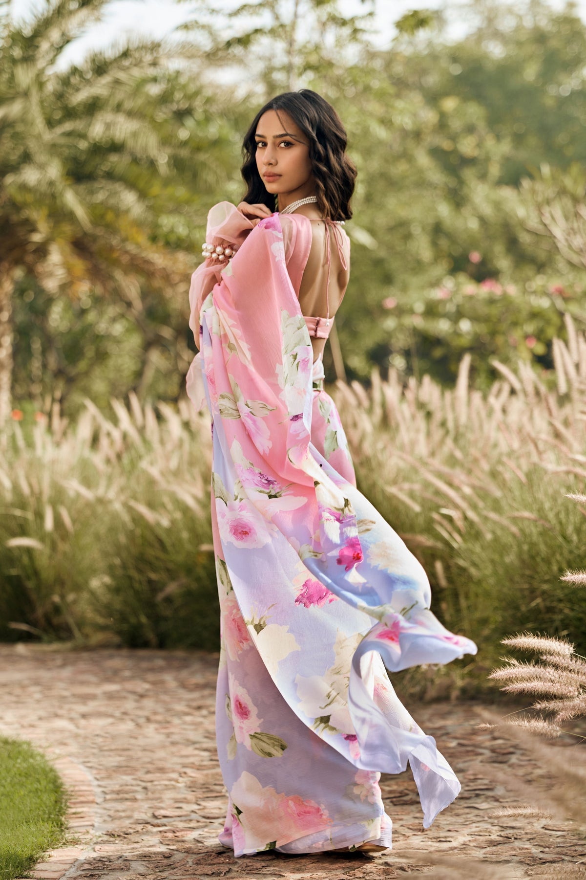 Alea Cotton Candy Ombre Saree