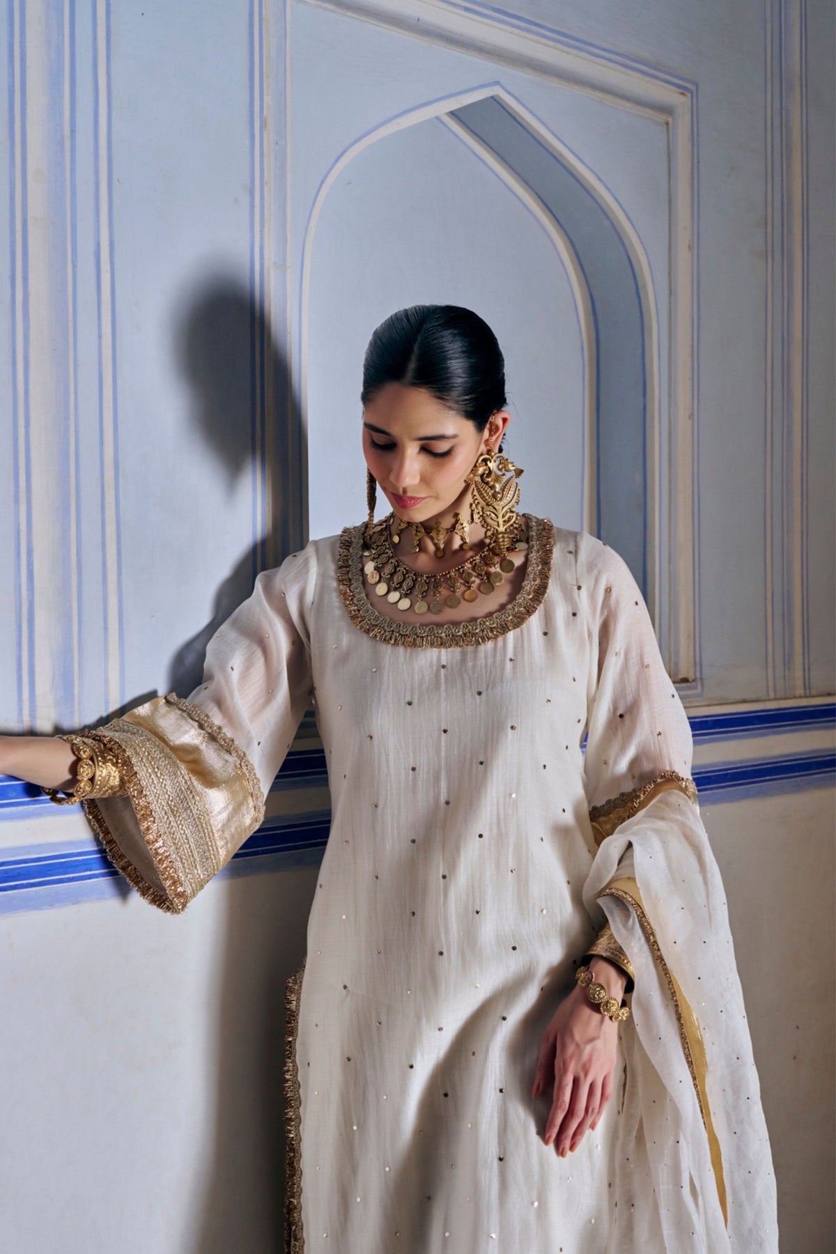 Ivory Straight Kurta Set