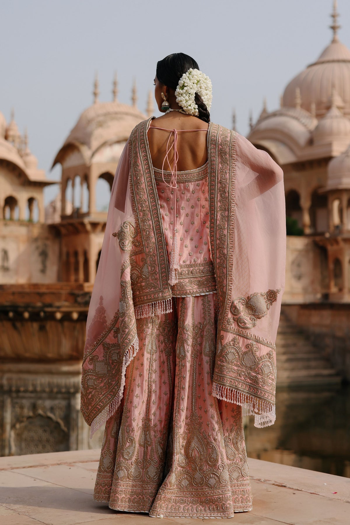 Tasnim Pink Sharara Set