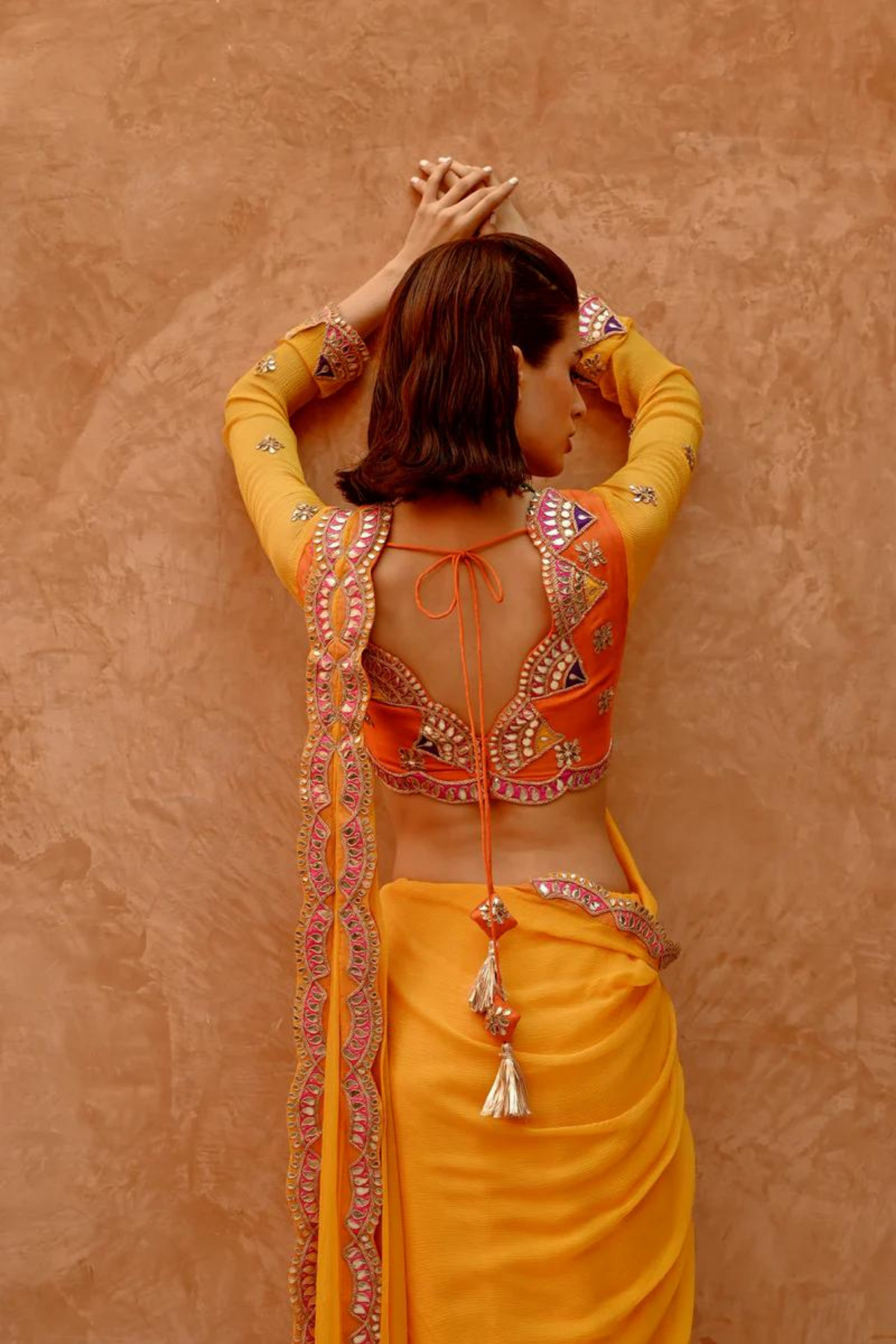 Pre-stitched Saree Set