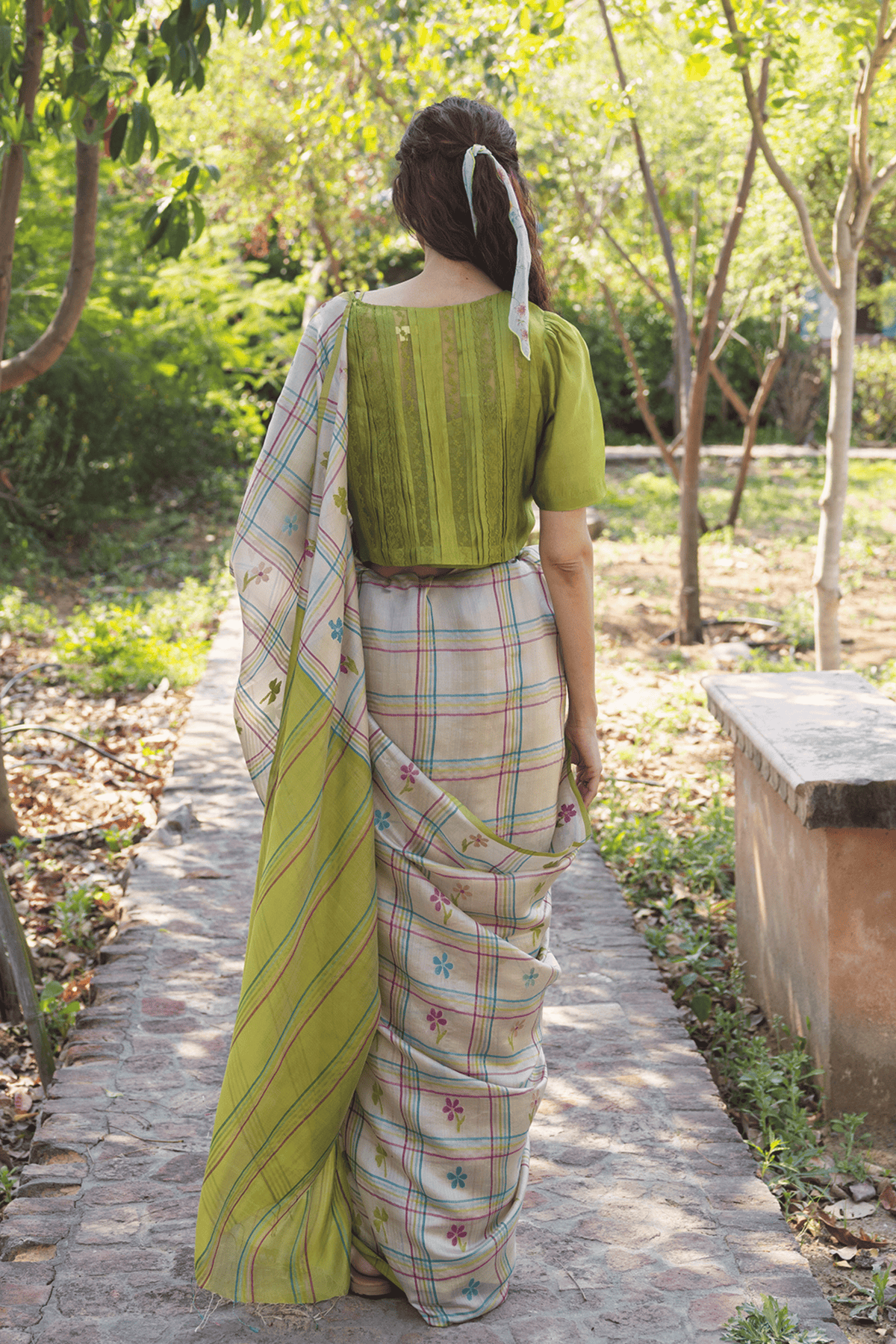Tic-tac-love Jamdani Saree