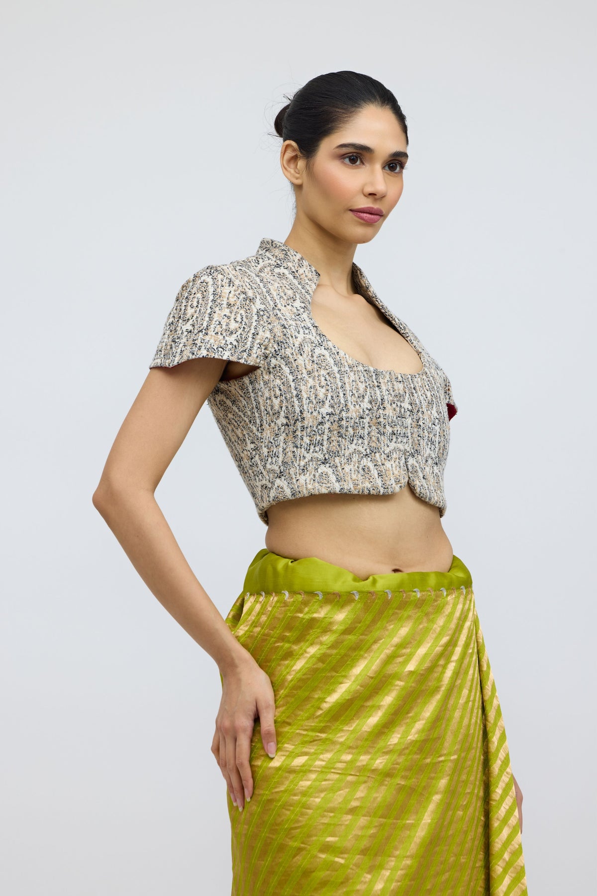 Tassar Mul Himroo Blouse
