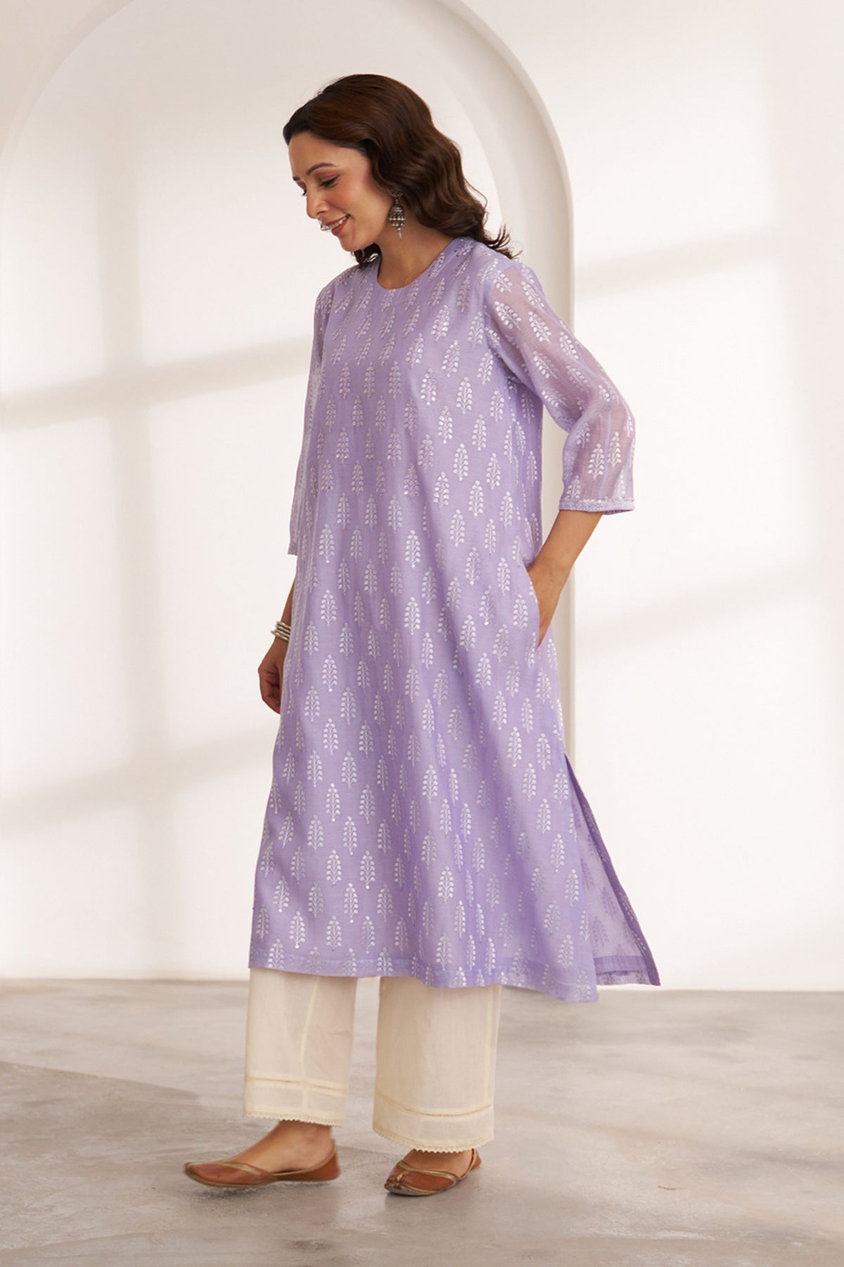 The Kashni Silk Kurta Set