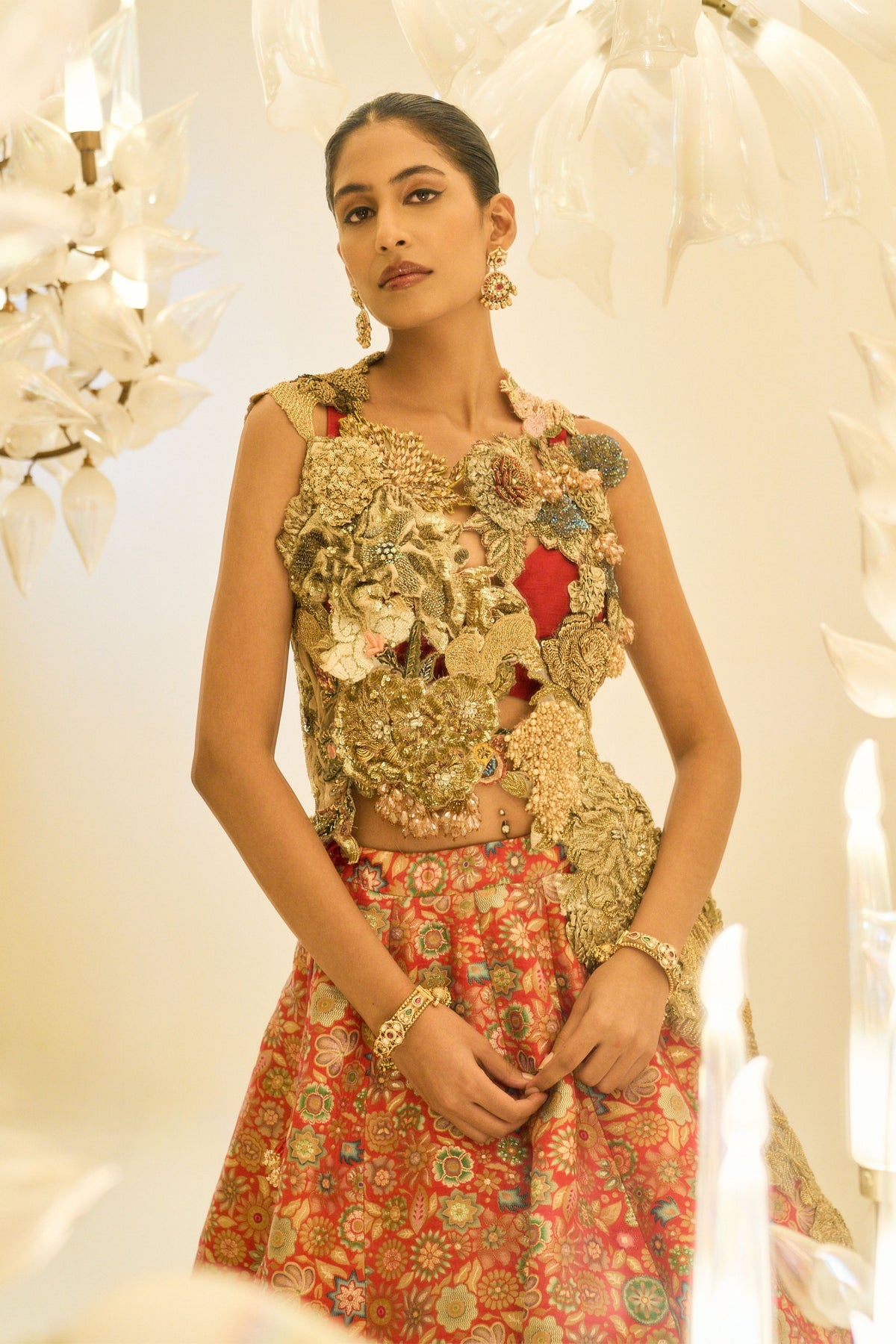 Brocade Skirt Set