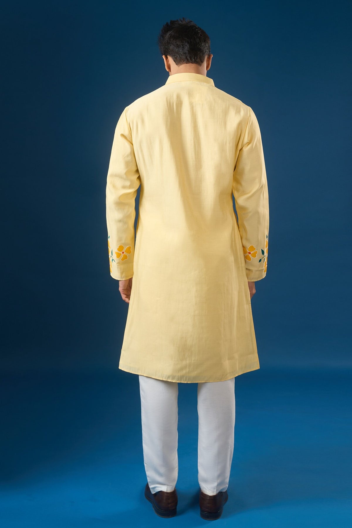 Yellow Floral Printed Kurta Set