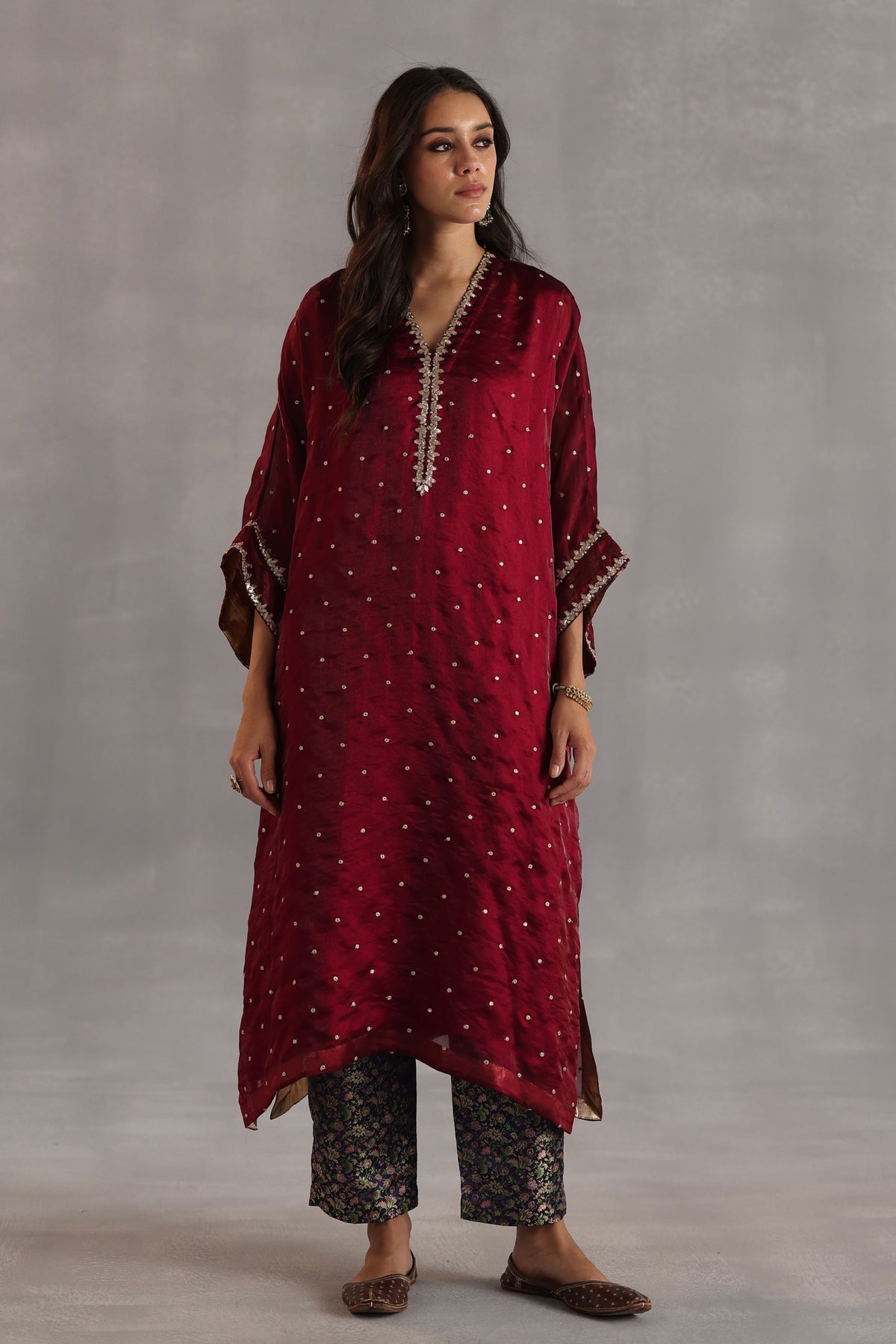 Chakra Red Kurta Set