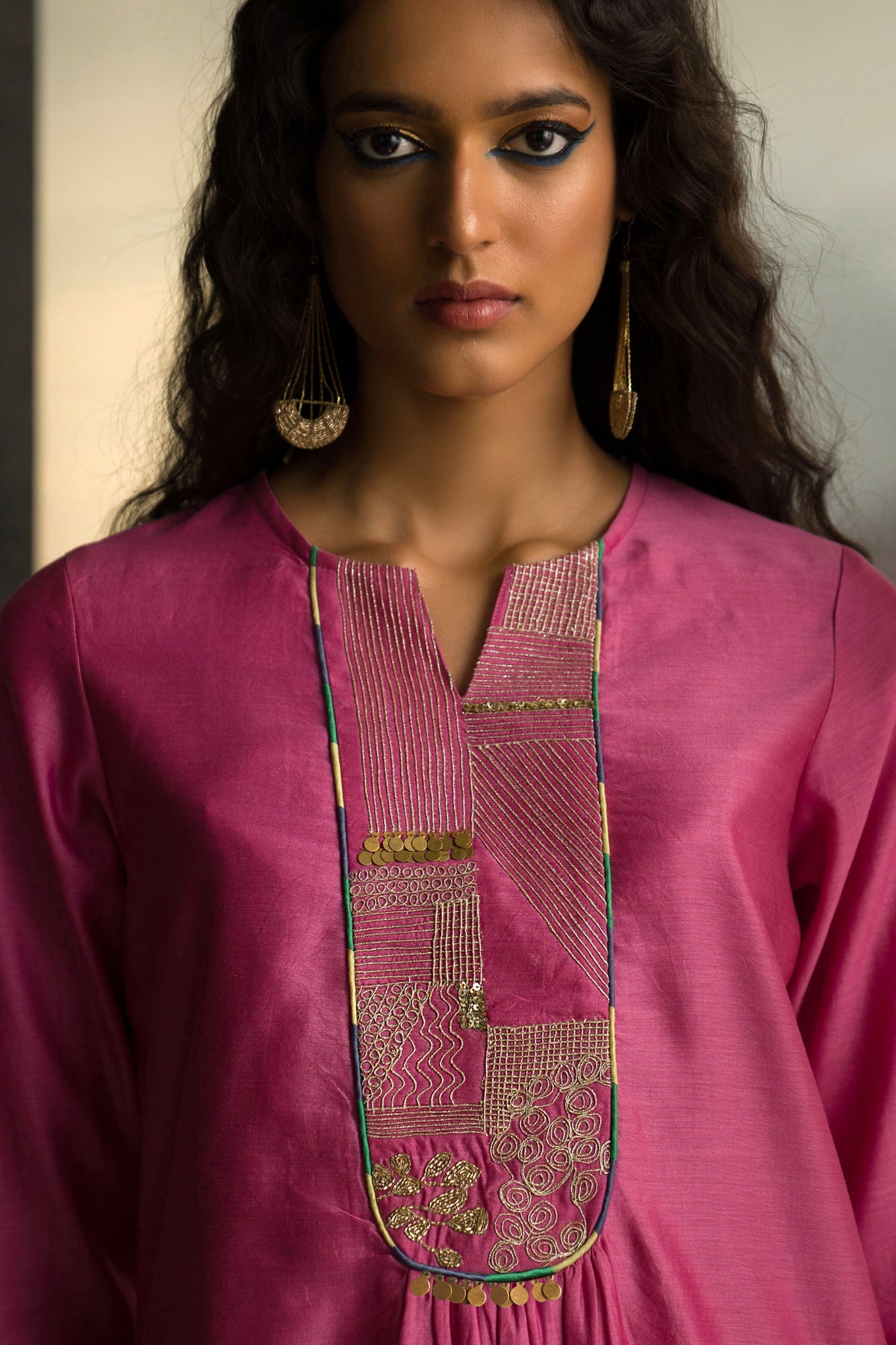 Vibrant Gathered Kurta Set