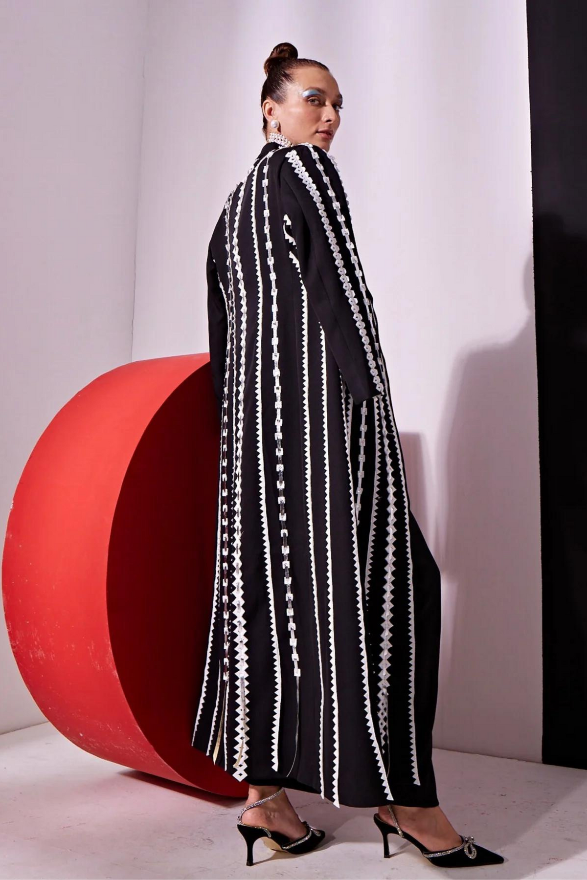 Jacket With Drape Skirt