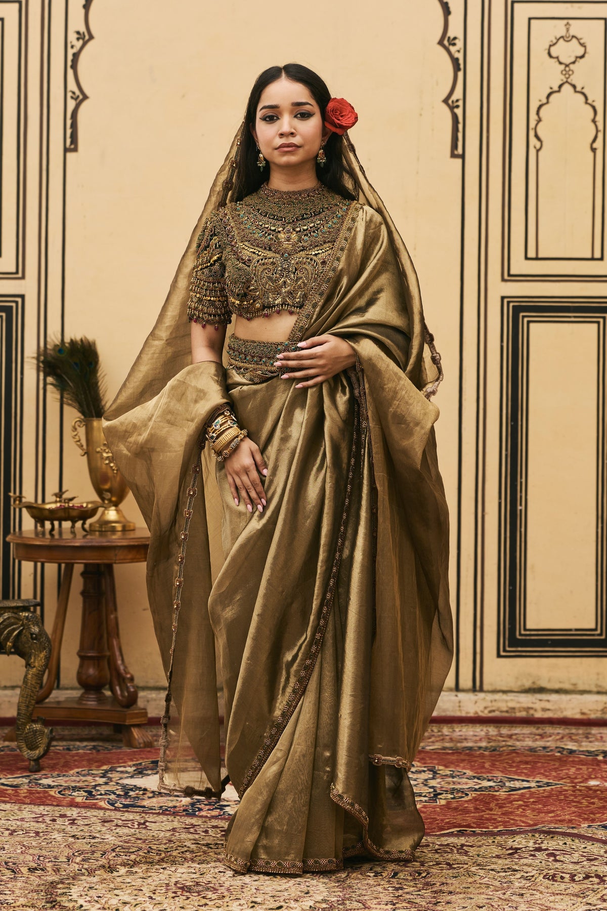 Krishnavarna Saree Set