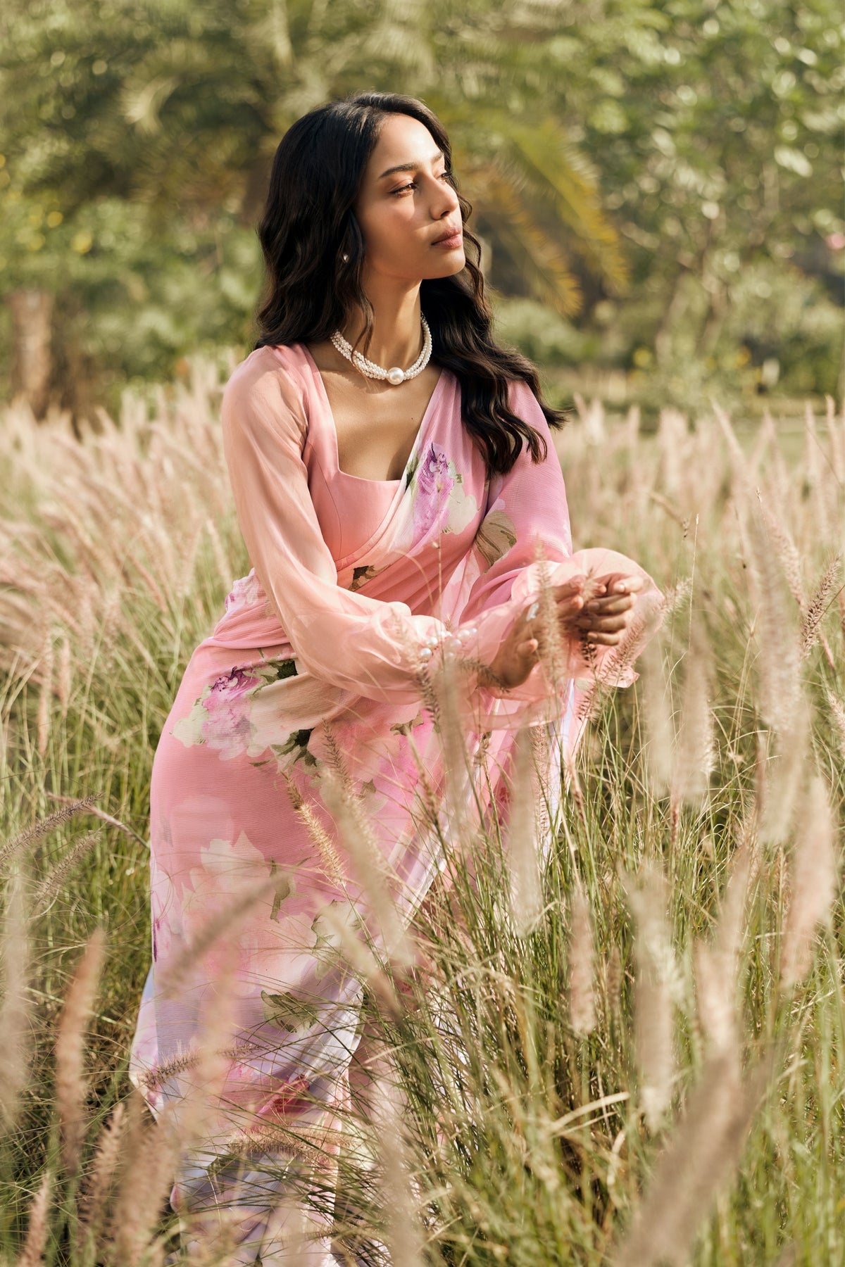 Alea Cotton Candy Ombre Saree