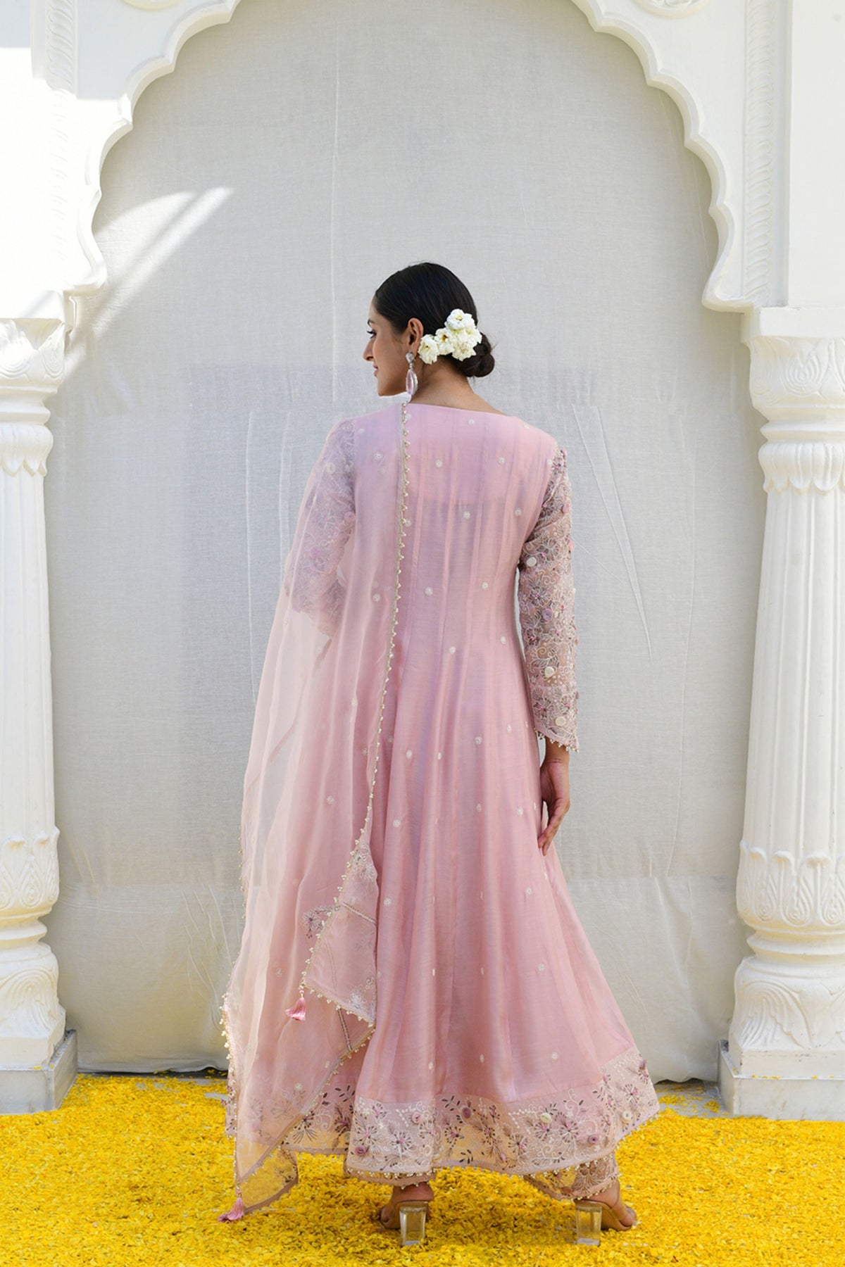 Pink Reef Anarkali set