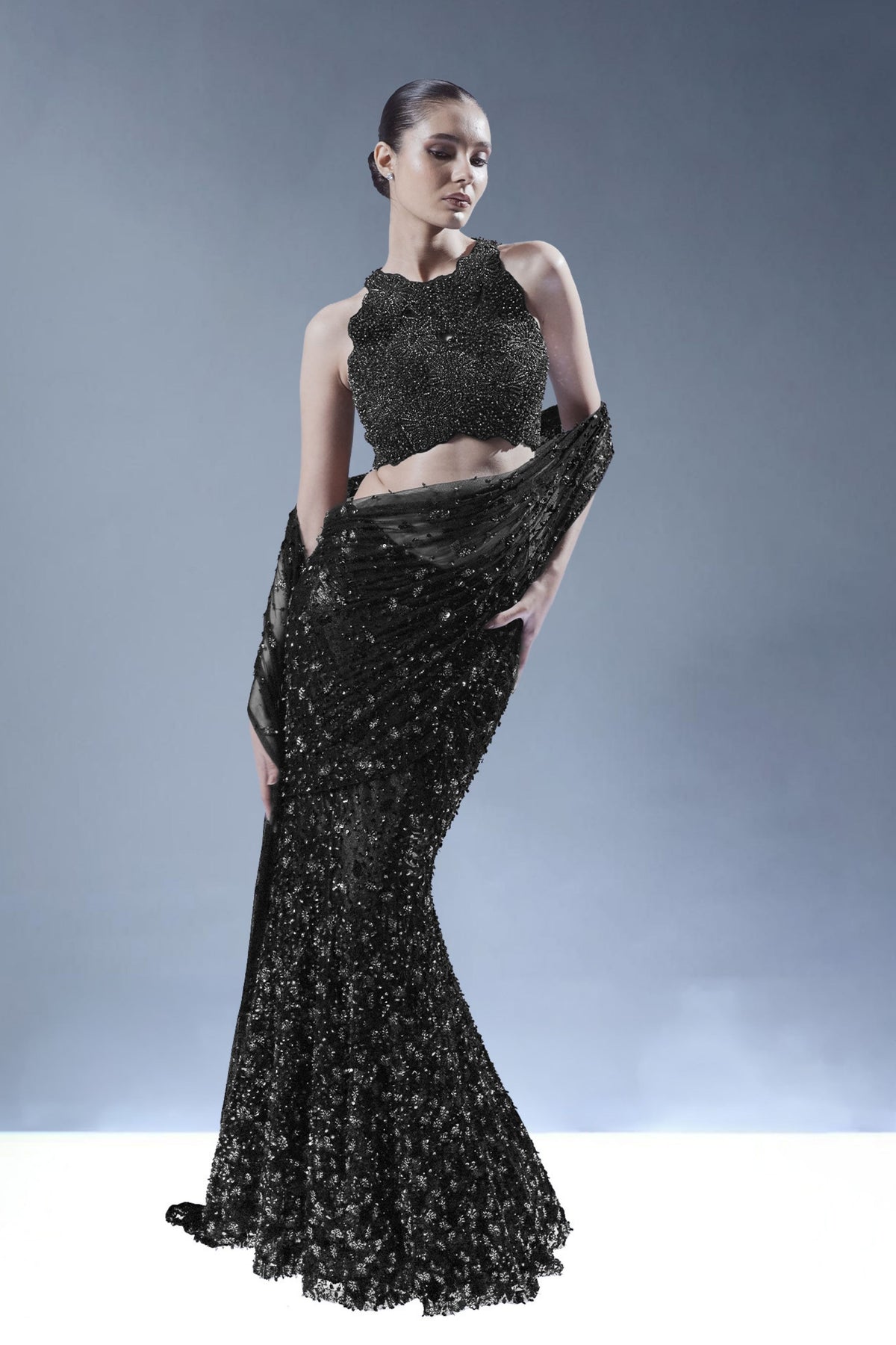Starlit Veil Saree