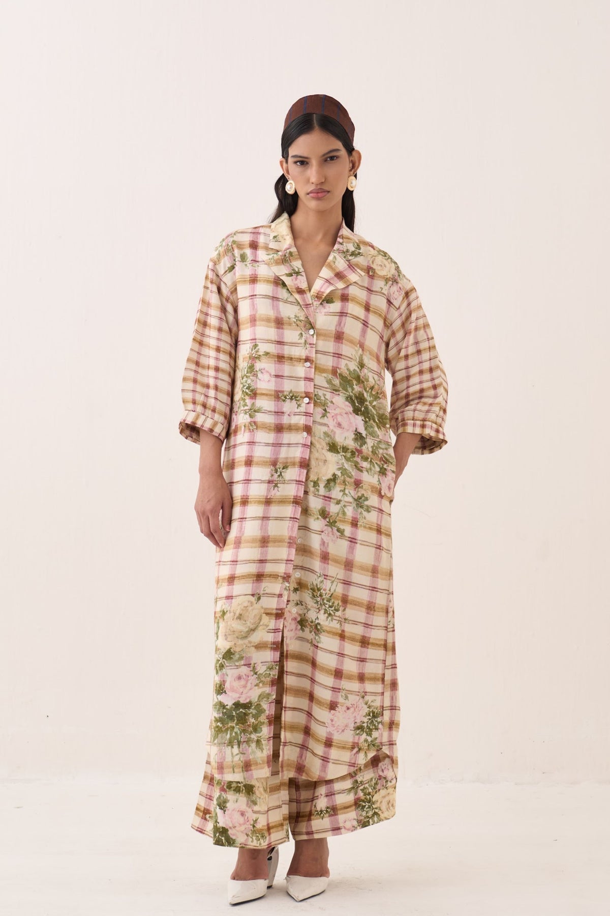 Jaali Rose Trench Jacket