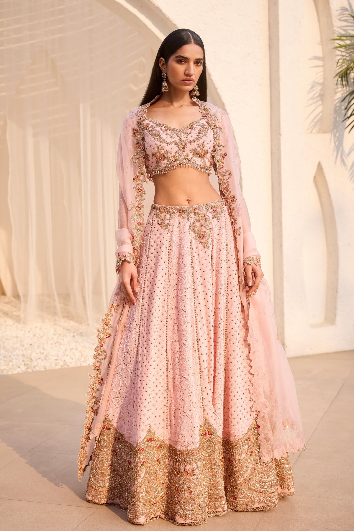 Rosaline Chikankari Lehenga