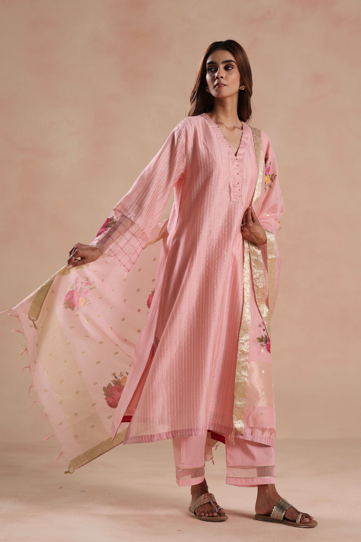 Sidra Pink Kurta Set