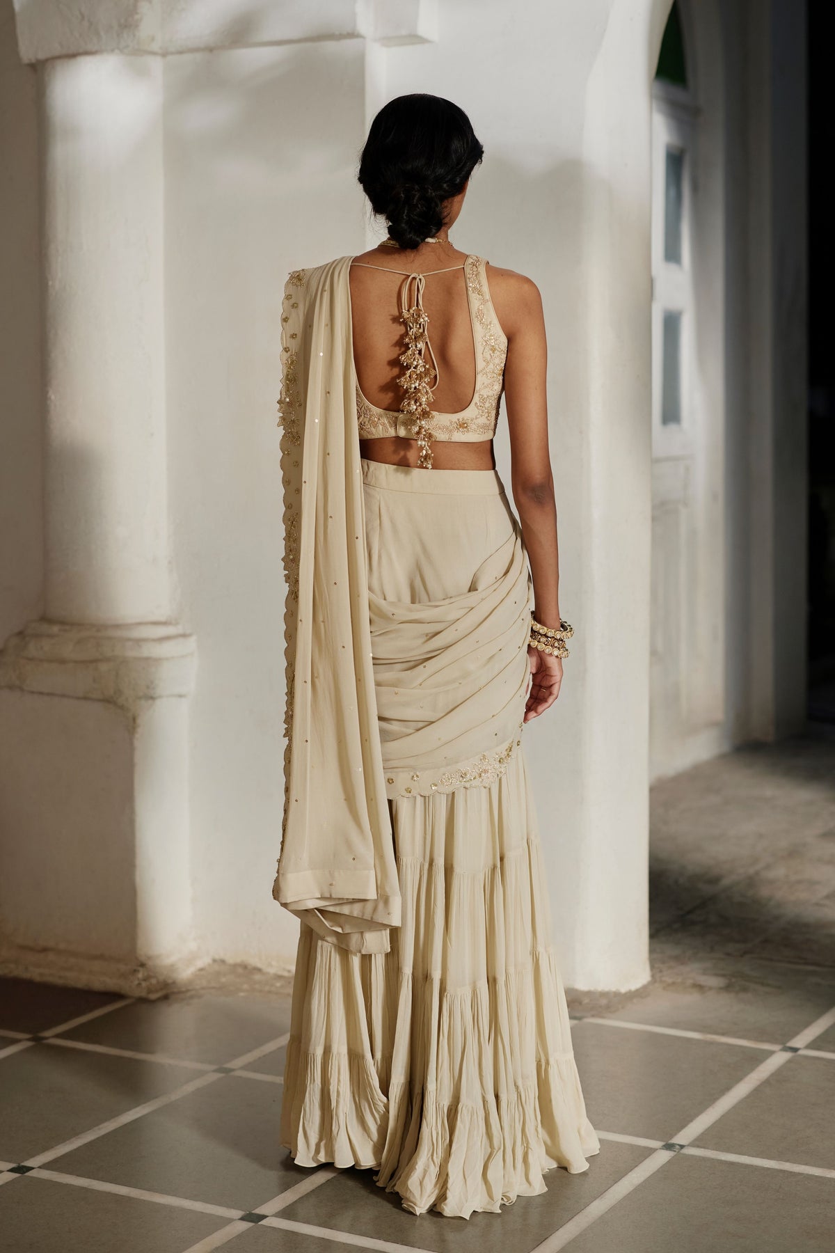 Eris Draped Saree Set