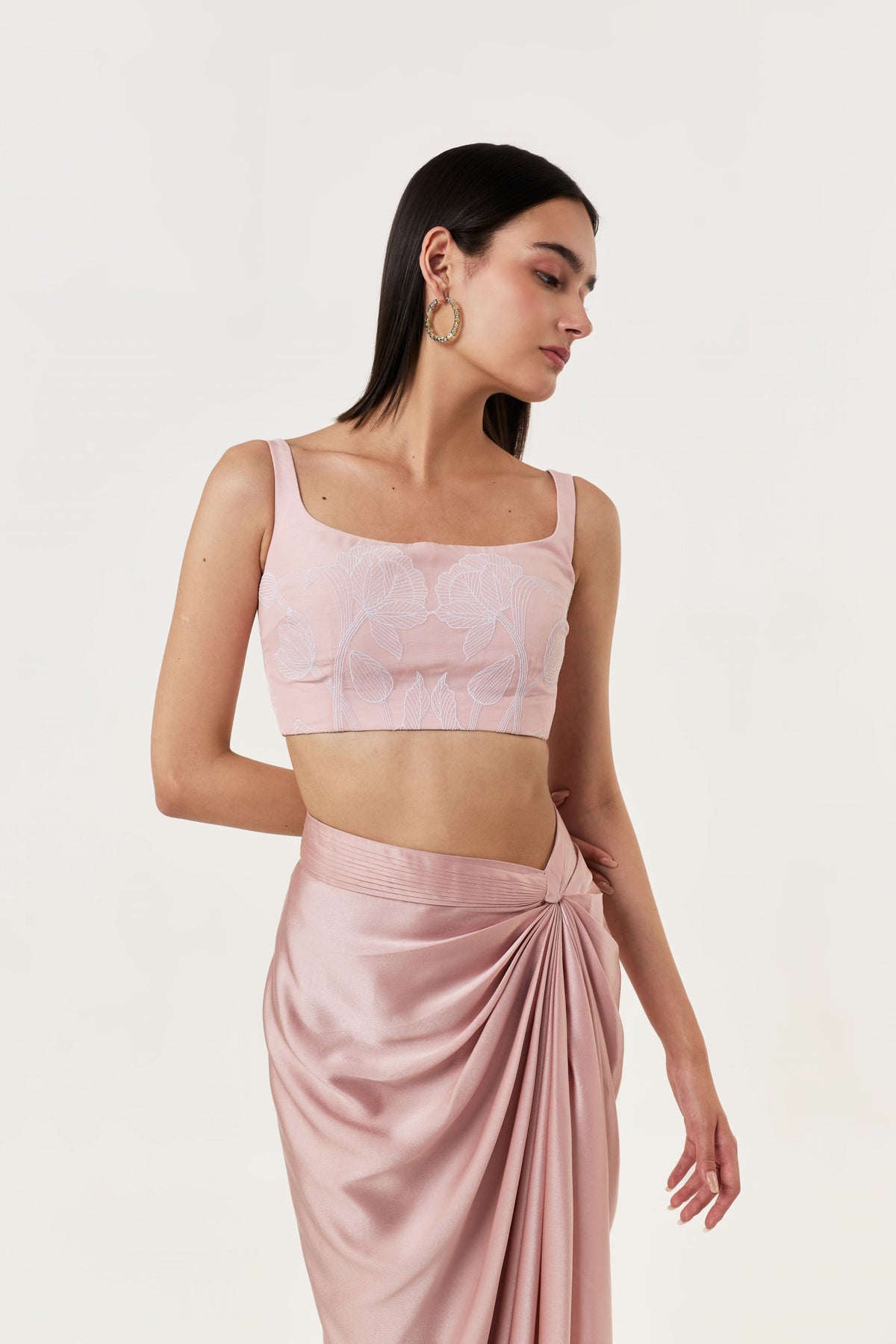 Wild Tulip Blush Pink Bustier Skirt Set
