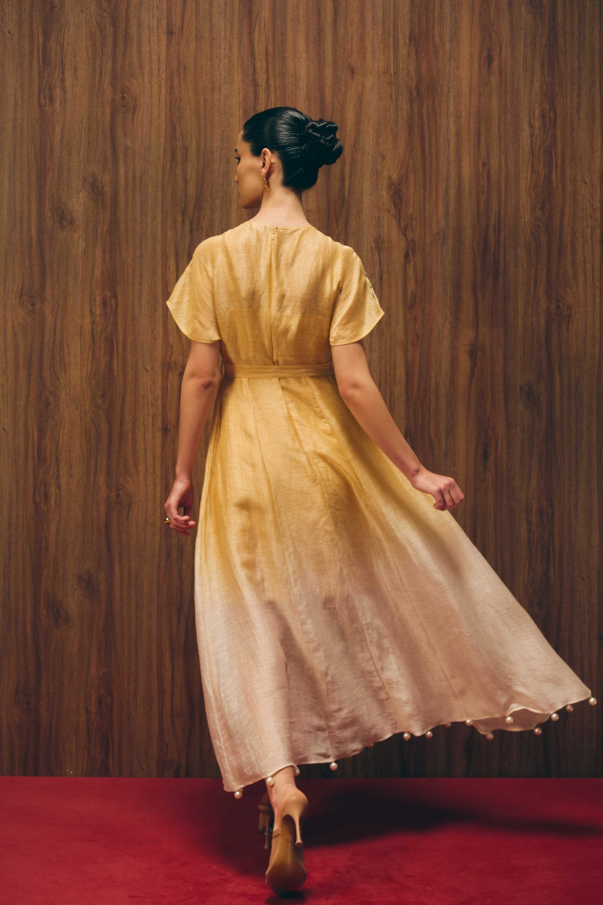 Florien Golden Dress